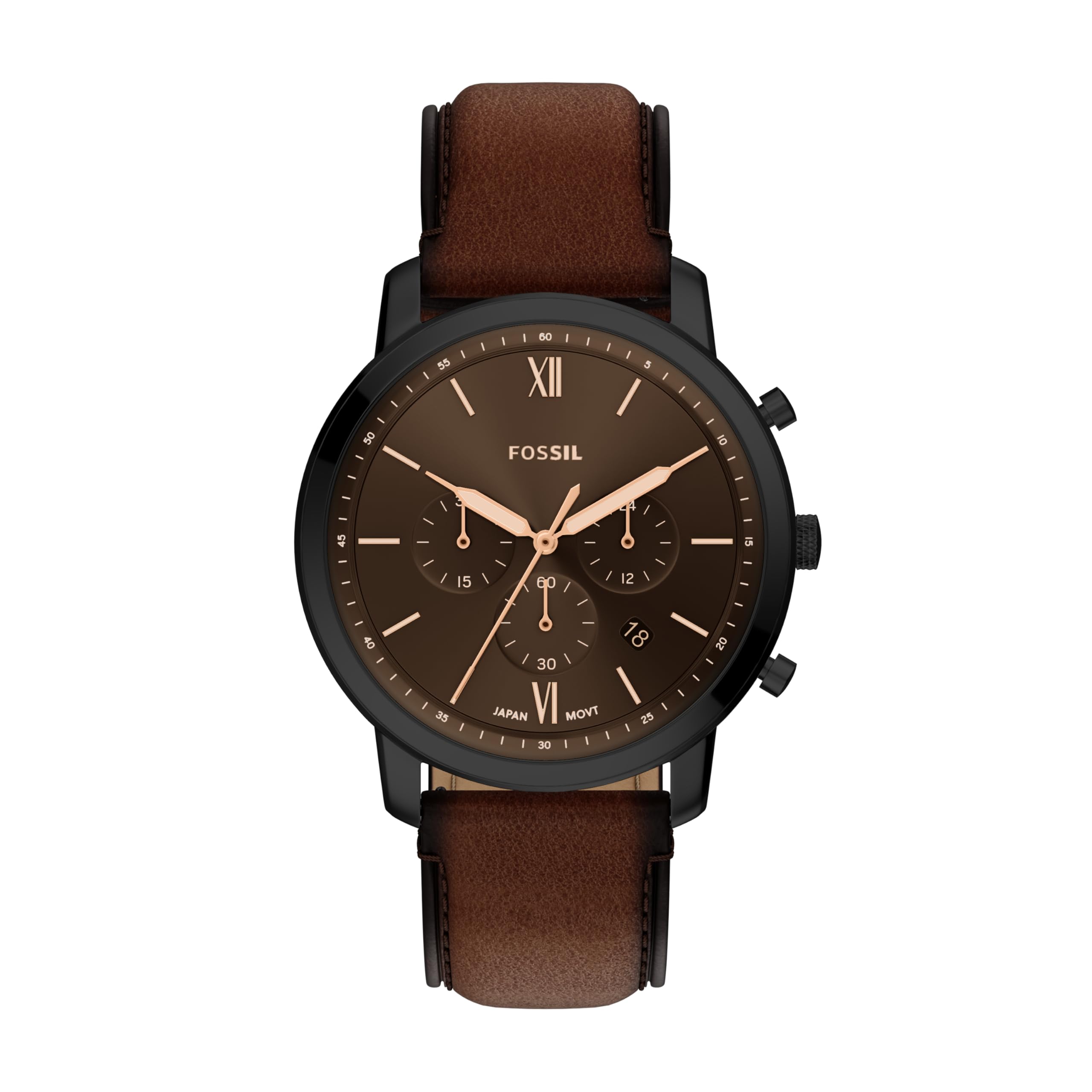 Fossil Men's Watch, Neutra Quartz Stainless Steel Chronograph Watch for Men