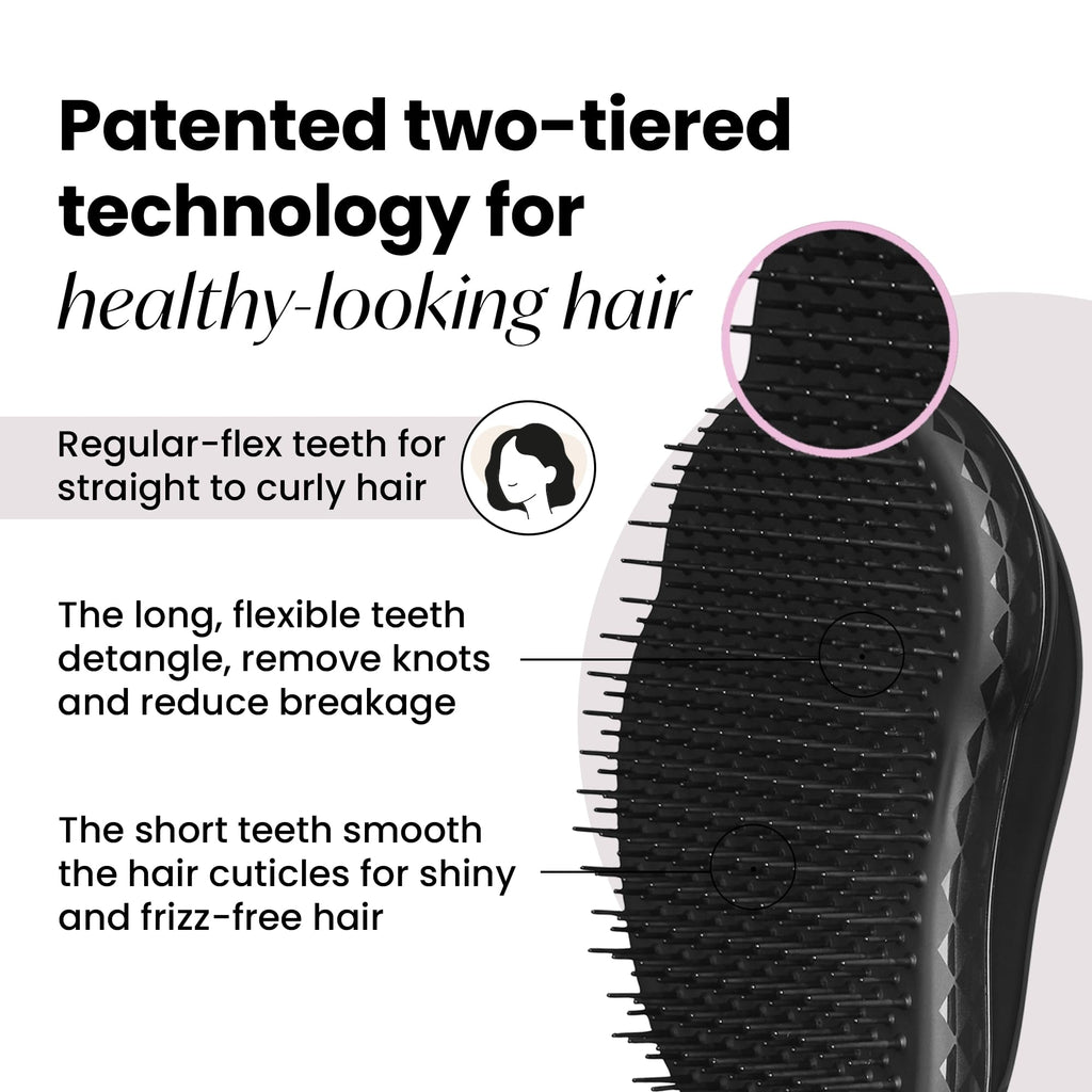 Tangle Teezer Original Detangler Brush, Dry & Wet Hairbrush for All Hair Types, Pink Fizz