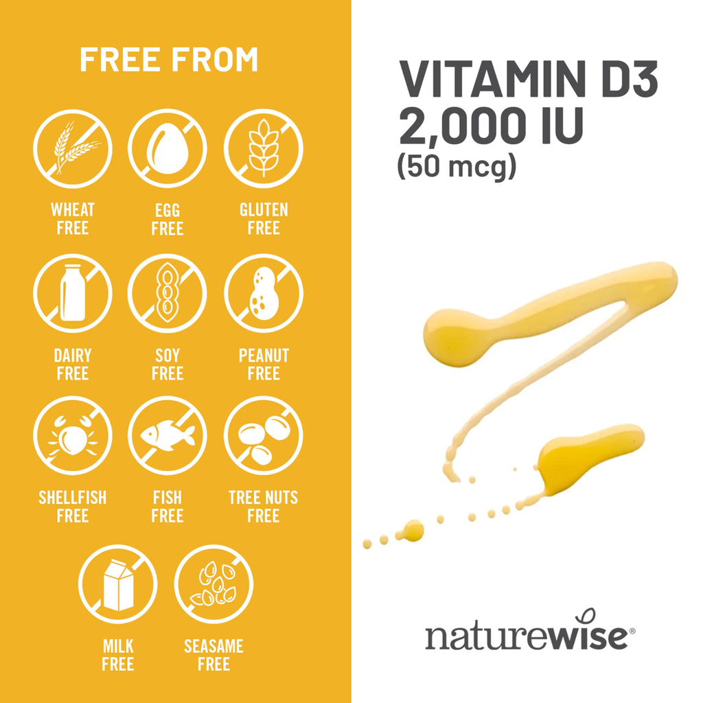 NatureWise Vitamin D3 5000iu (125 mcg) 1 Year Supply for Immune Support, Healthy Muscle Function, and Bone Health - Non-GMO, Gluten Free in Organic Extra Virgin Olive Oil, (Mini Softgel), 360 Count
