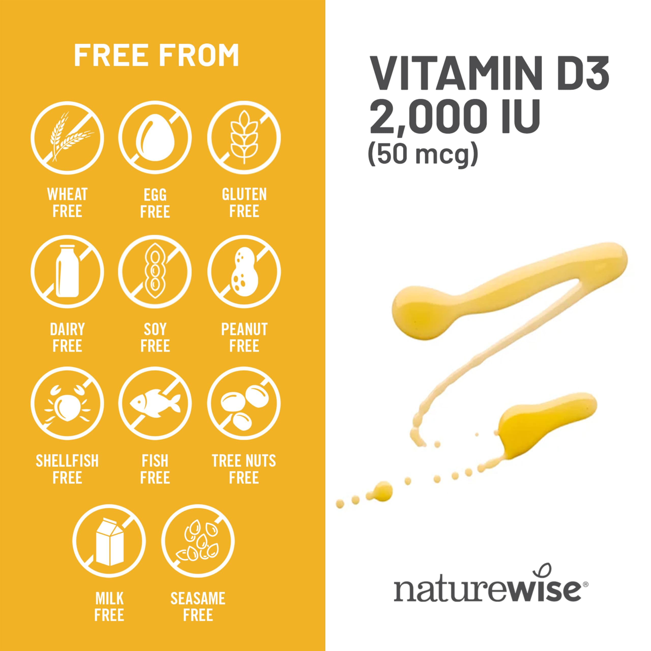 NatureWise Vitamin D3 5000iu (125 mcg) 1 Year Supply for Immune Support, Healthy Muscle Function, and Bone Health - Non-GMO, Gluten Free in Organic Extra Virgin Olive Oil, (Mini Softgel), 360 Count