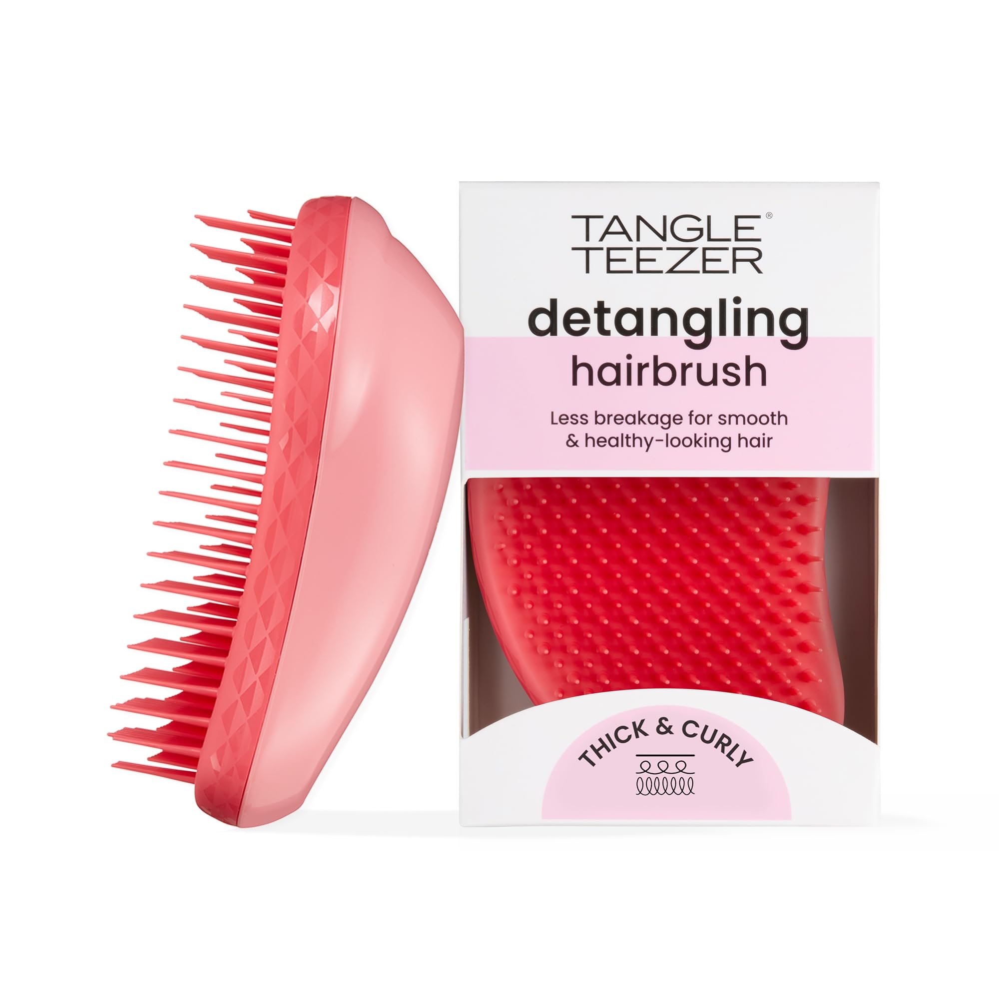 Tangle Teezer Original Detangler Brush, Dry & Wet Hairbrush for All Hair Types, Pink Fizz