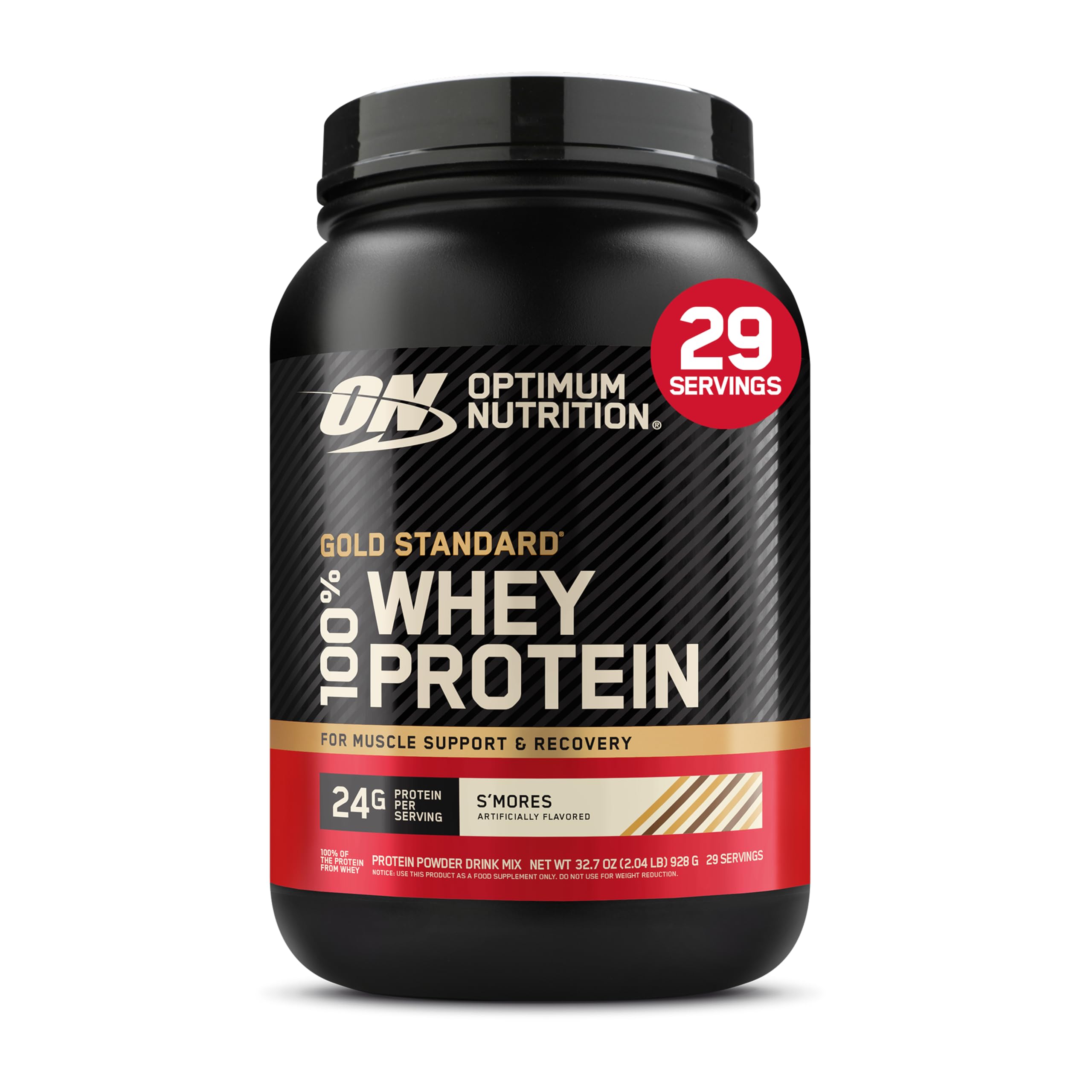 Optimum Nutrition Gold Standard 100% Whey Protein Powder, Double Rich Chocolate, 5 Pound (Packaging May Vary)