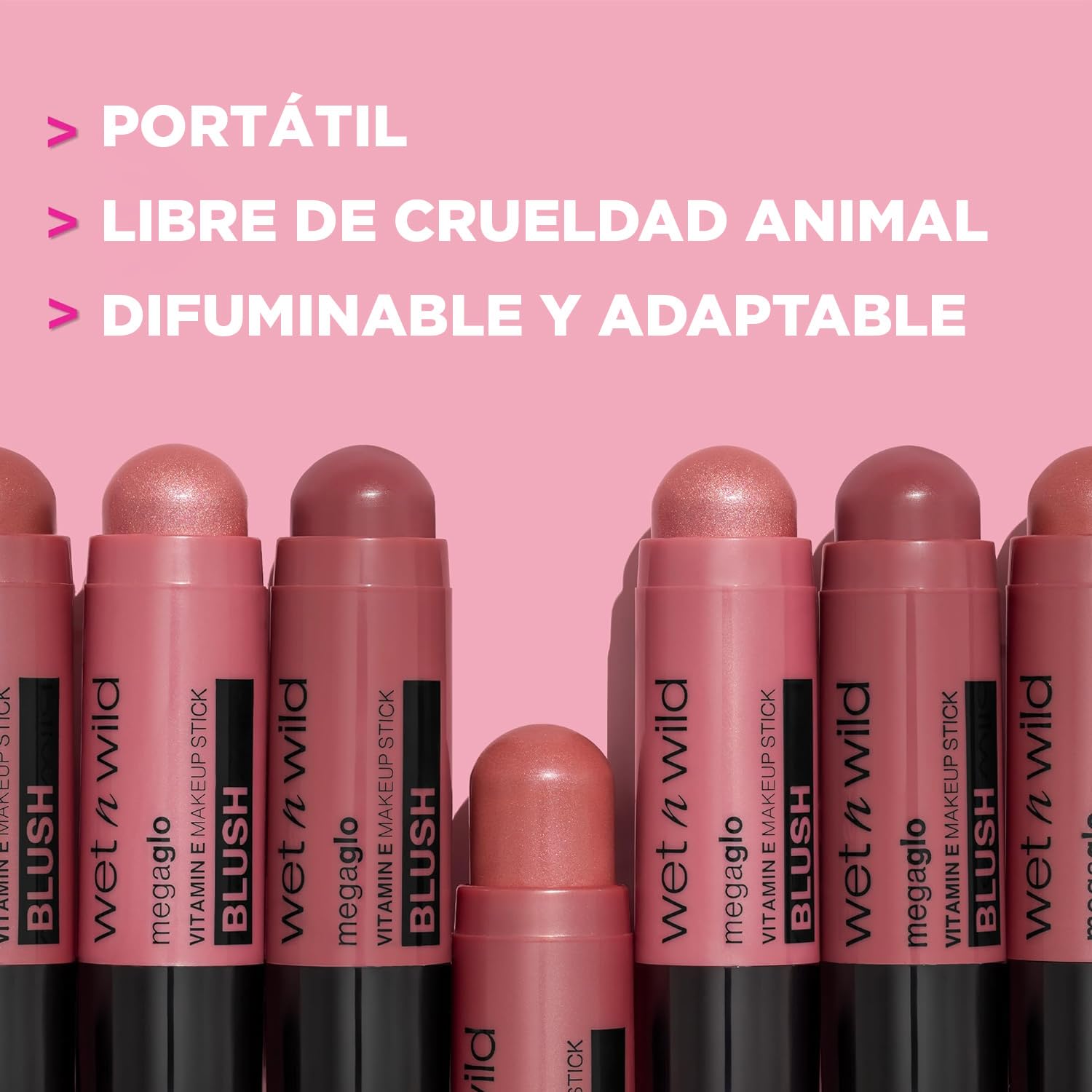 wet n wild MegaGlo Makeup Stick, Buildable Color, Versatile Use, Cruelty-Free & Vegan - When the Nude Strikes