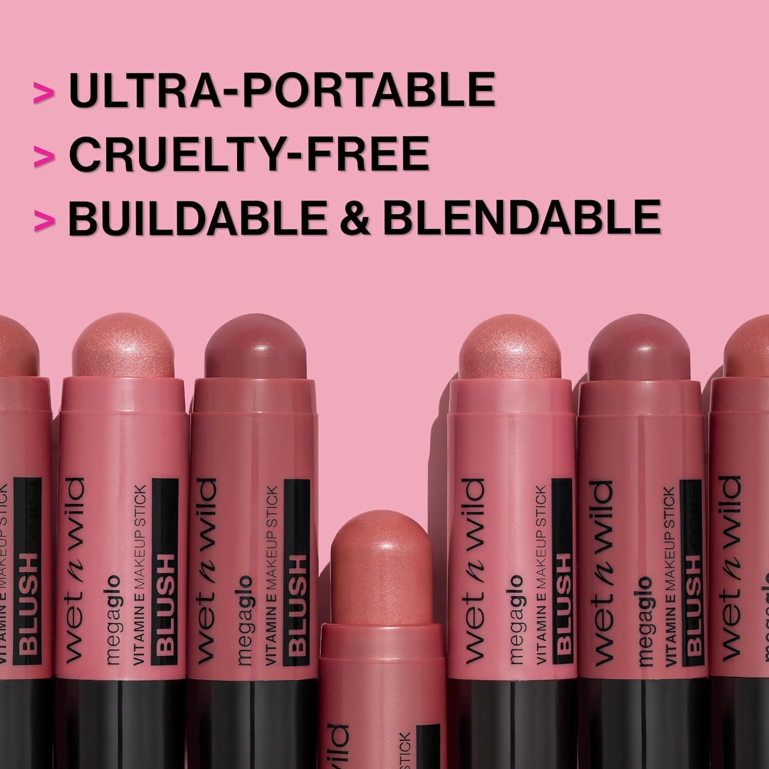 wet n wild MegaGlo Makeup Stick, Buildable Color, Versatile Use, Cruelty-Free & Vegan - When the Nude Strikes