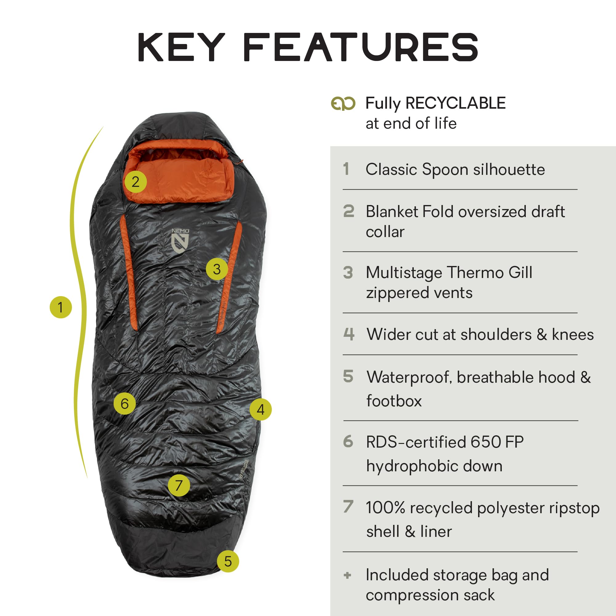 NEMO Equipment Disco Men's & Women's Endless Promise Down Sleeping Bag