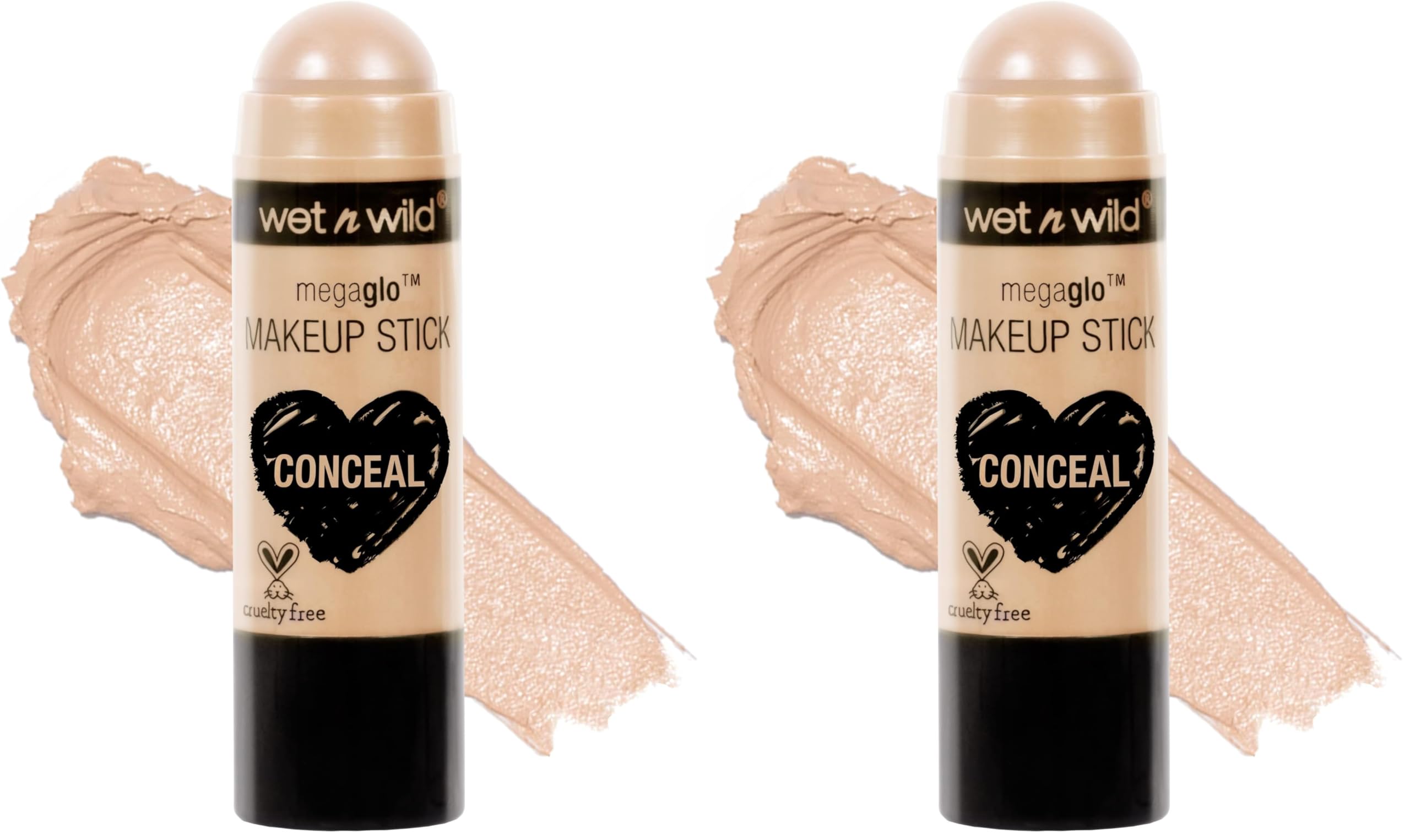 wet n wild MegaGlo Makeup Stick, Buildable Color, Versatile Use, Cruelty-Free & Vegan - When the Nude Strikes