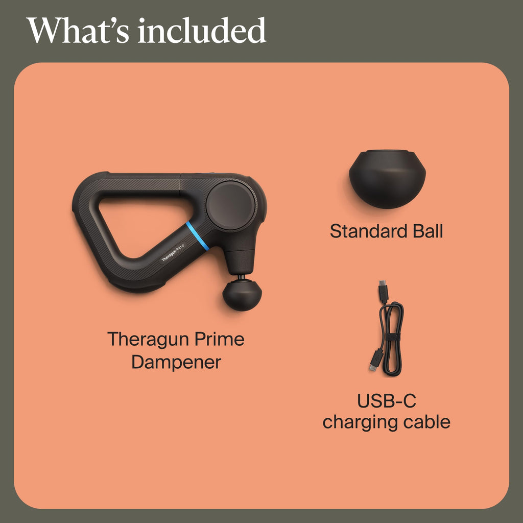 TheraGun Therabody Prime (5th Generation) - Deep Tissue Percussion Therapy Massage Gun - Bluetooth Enabled, Personal Massager for Pain Relief in Neck, Back, Leg, Shoulder and Body (Black)