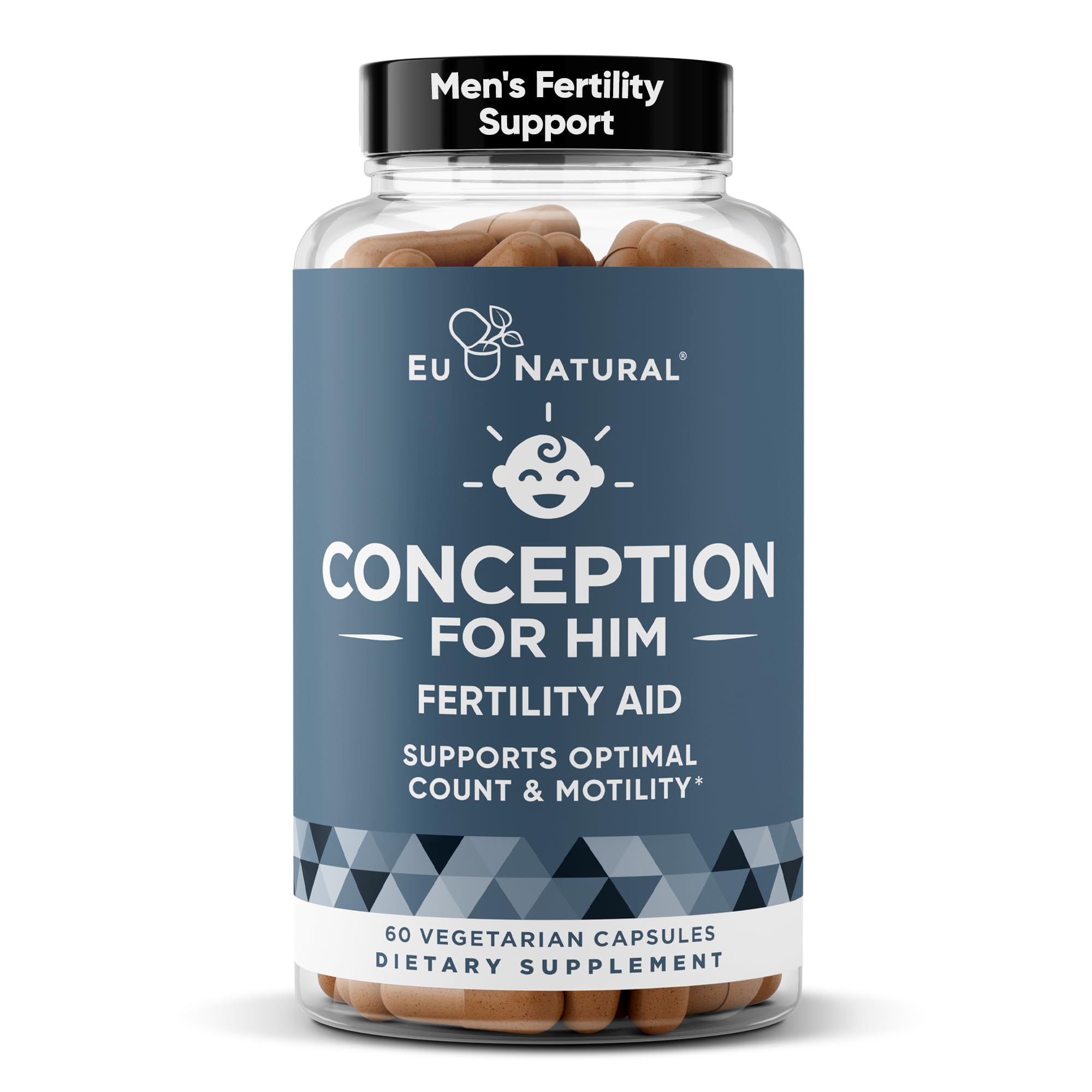 Eu Natural Conception for Her Fertility Supplements for Women - Ovulation, Hormonal Balance & Regular Cycle Support - Myo-Inositol, Folate, Shatavari & Vitex - 60 Vegetarian Capsules