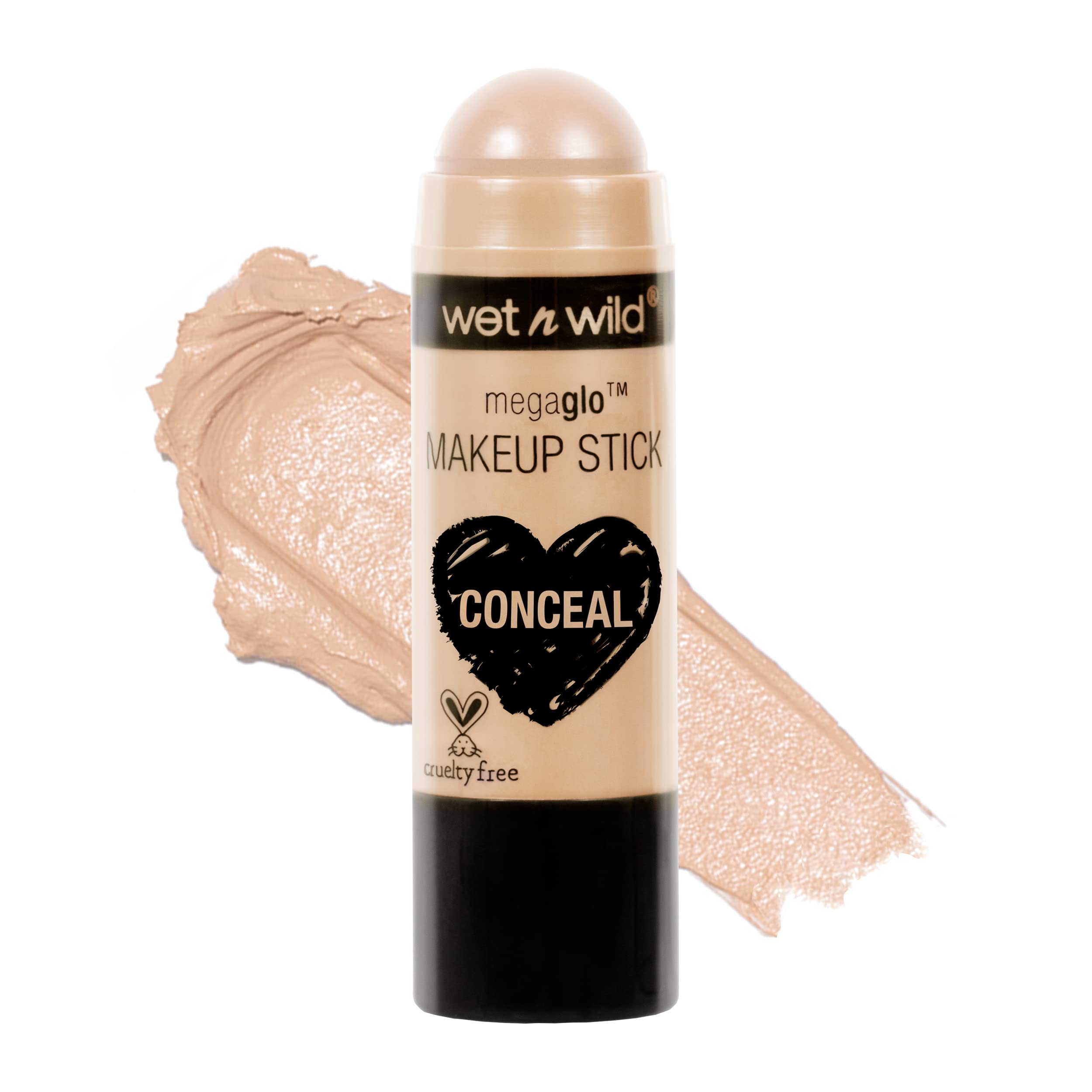wet n wild MegaGlo Makeup Stick, Buildable Color, Versatile Use, Cruelty-Free & Vegan - When the Nude Strikes
