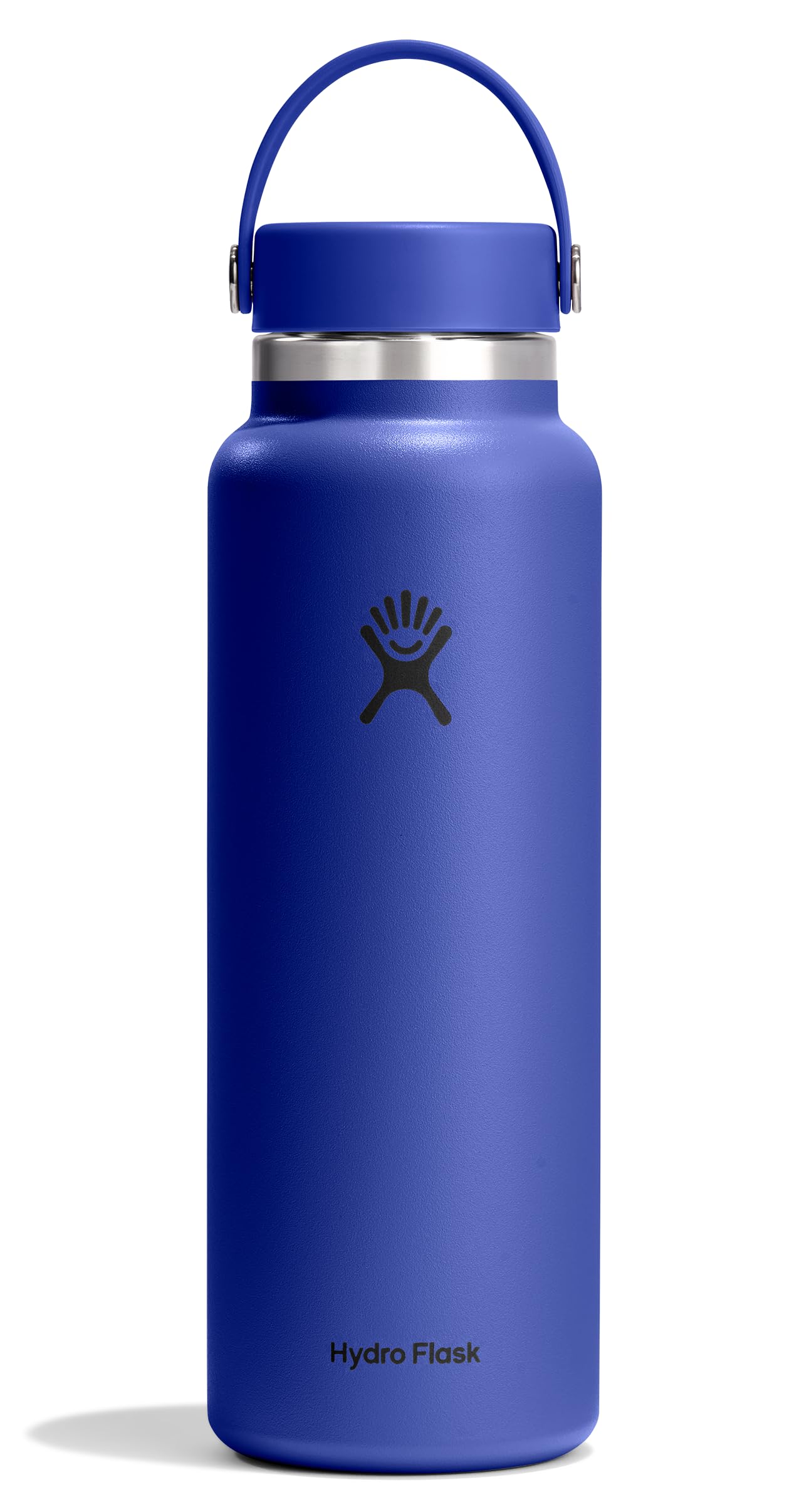 Hydro Flask Water Bottle - Insulated Stainless Steel - Wide Mouth Flex Lid, Non Spill, Leakproof and Refillable in 32 Oz White
