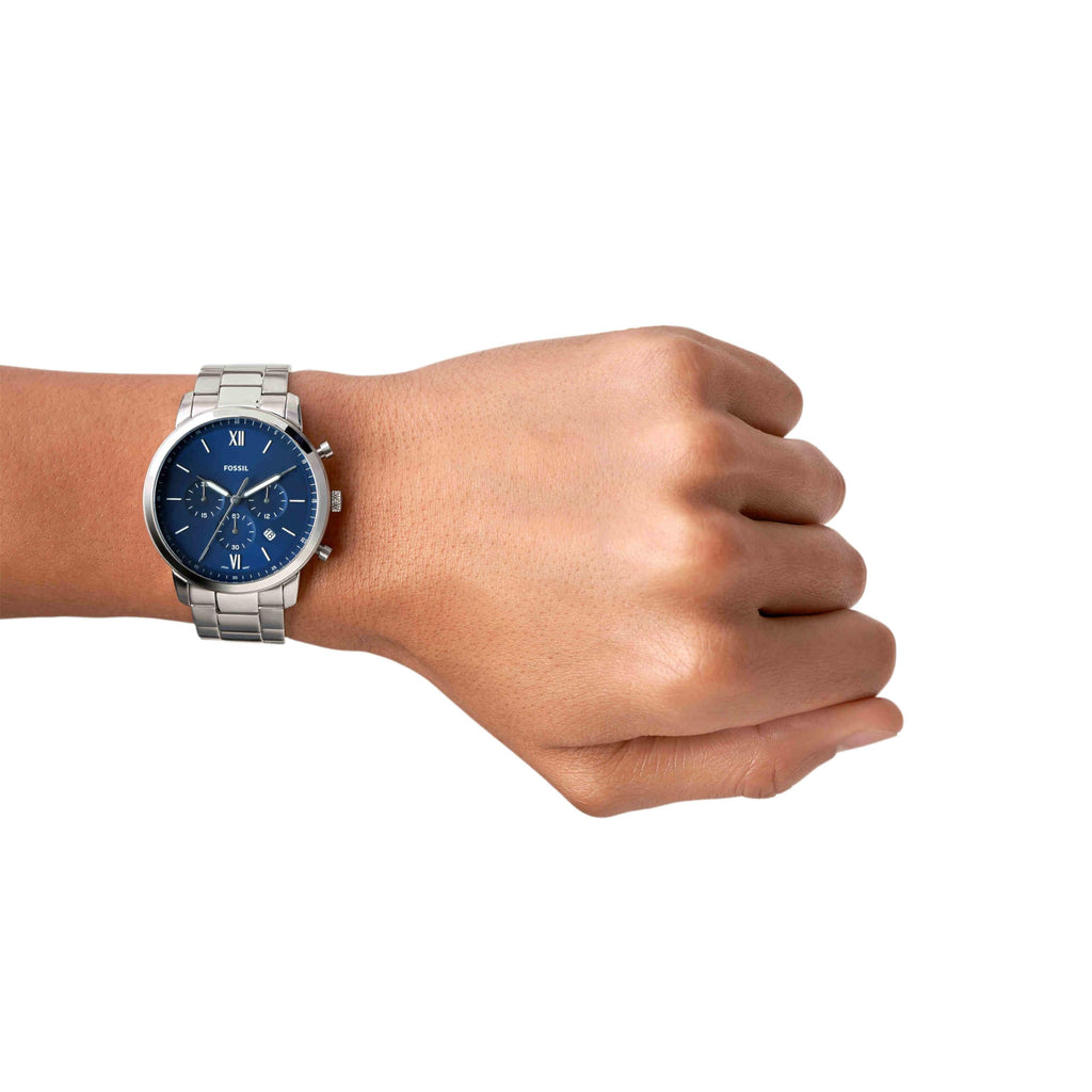 Fossil Men's Watch, Neutra Quartz Stainless Steel Chronograph Watch for Men