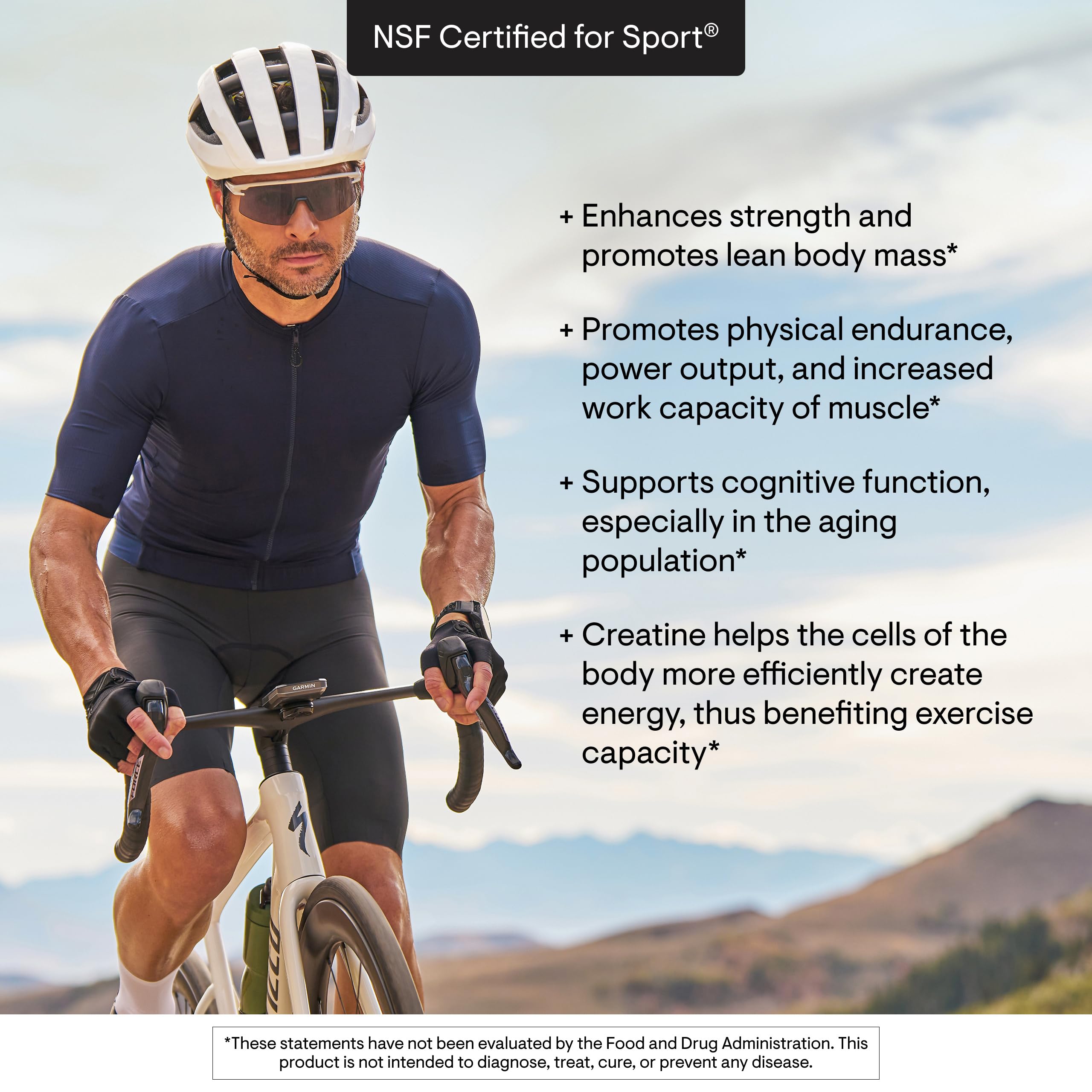 THORNE Creatine - Micronized Creatine Monohydrate Powder - Support for Muscles & Cognitive Function* - for Women & Men - Unflavored - NSF Certified for Sport - 5 g per Serving - 90 Servings