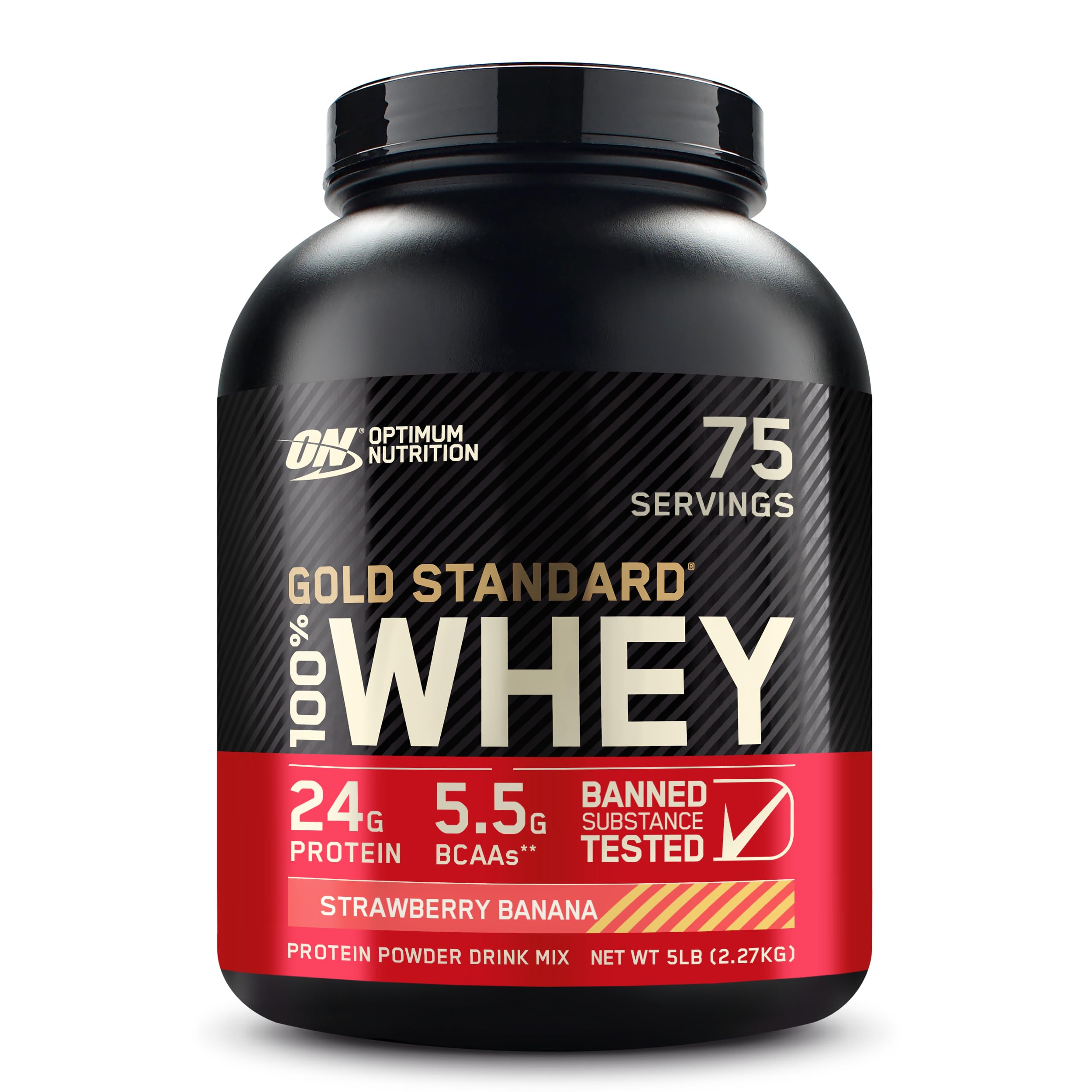 Optimum Nutrition Gold Standard 100% Whey Protein Powder, Double Rich Chocolate, 5 Pound (Packaging May Vary)