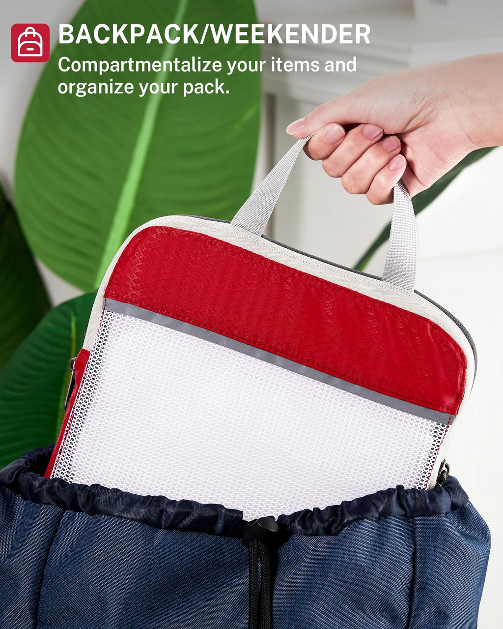 Compression Packing Cubes, Gonex Extensible Storage Mesh Bags Organizers