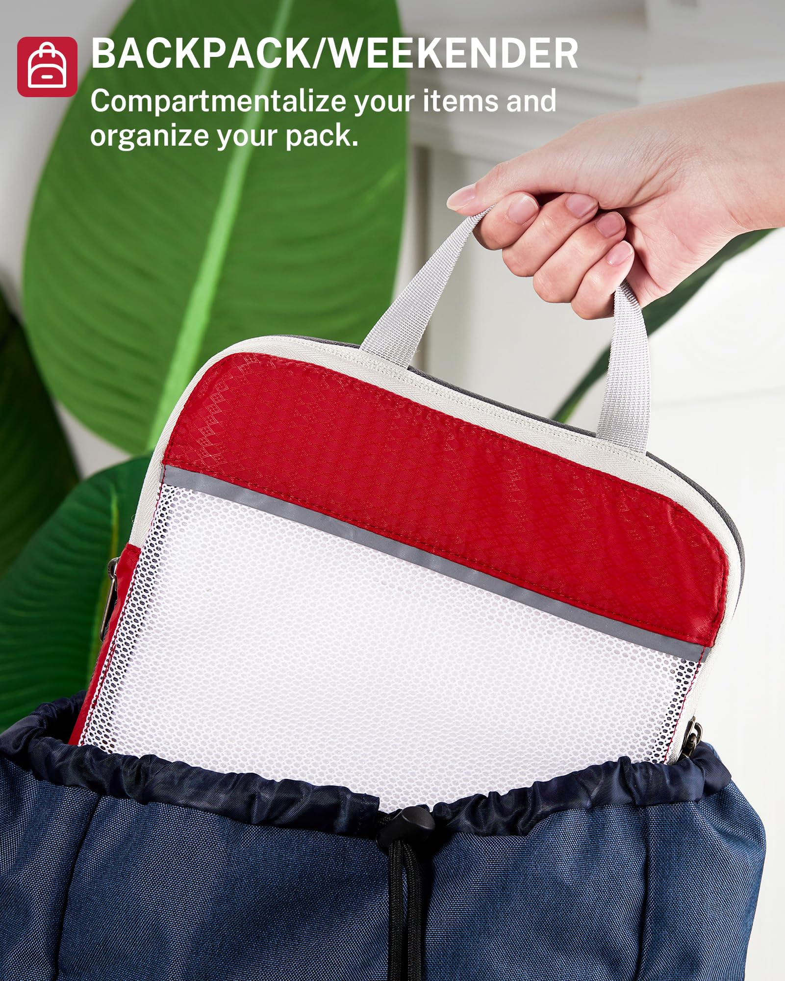 Compression Packing Cubes, Gonex Extensible Storage Mesh Bags Organizers