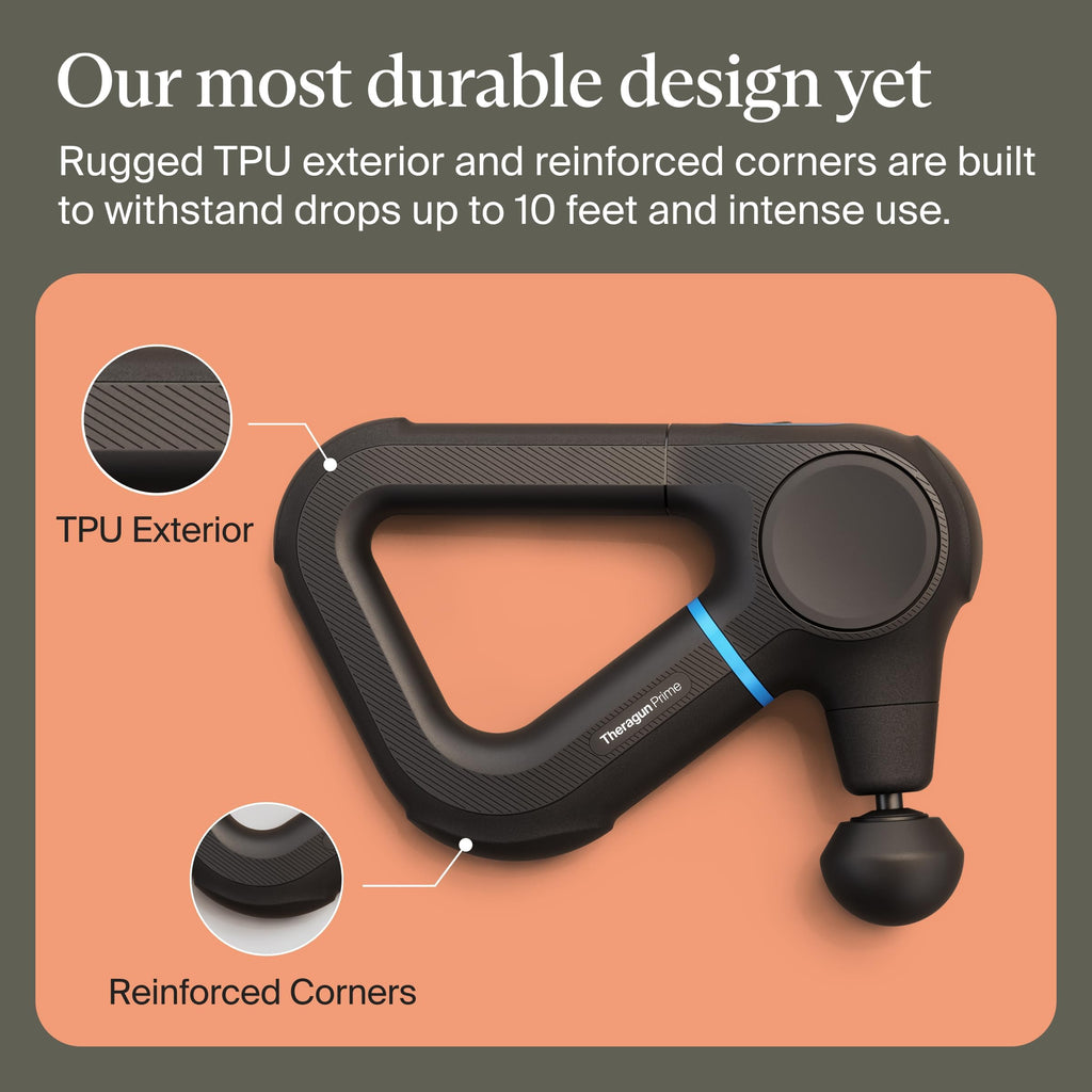 TheraGun Therabody Prime (5th Generation) - Deep Tissue Percussion Therapy Massage Gun - Bluetooth Enabled, Personal Massager for Pain Relief in Neck, Back, Leg, Shoulder and Body (Black)