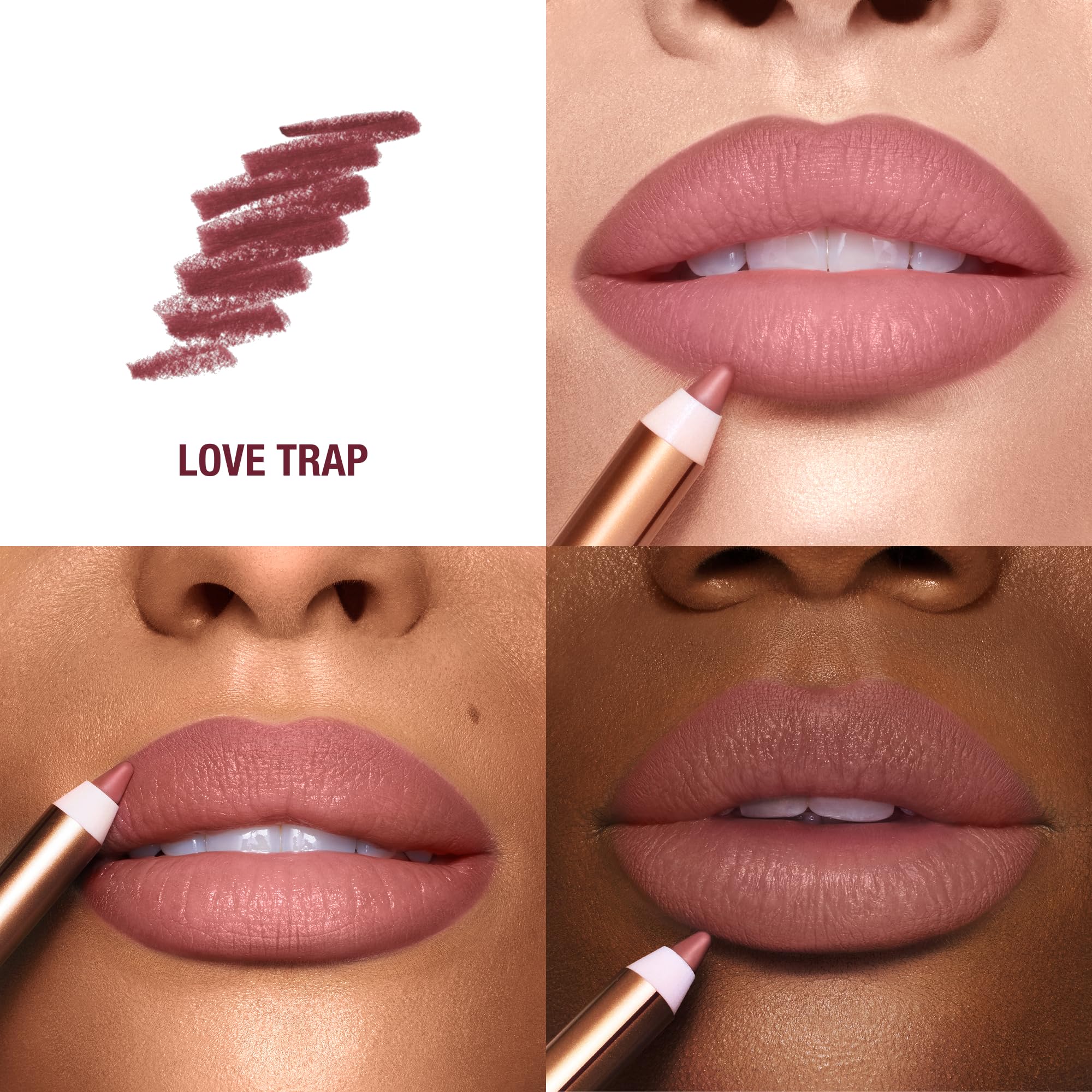 Charlotte Tilbury Lip Cheat Lip Liner Pencil - Gives Lips a Fuller-Looking, Defined Pout - Enriched with Jojoba Oil & Hyaluronic Acid - Waterproof, Smudge-Proof & Transfer-Proof