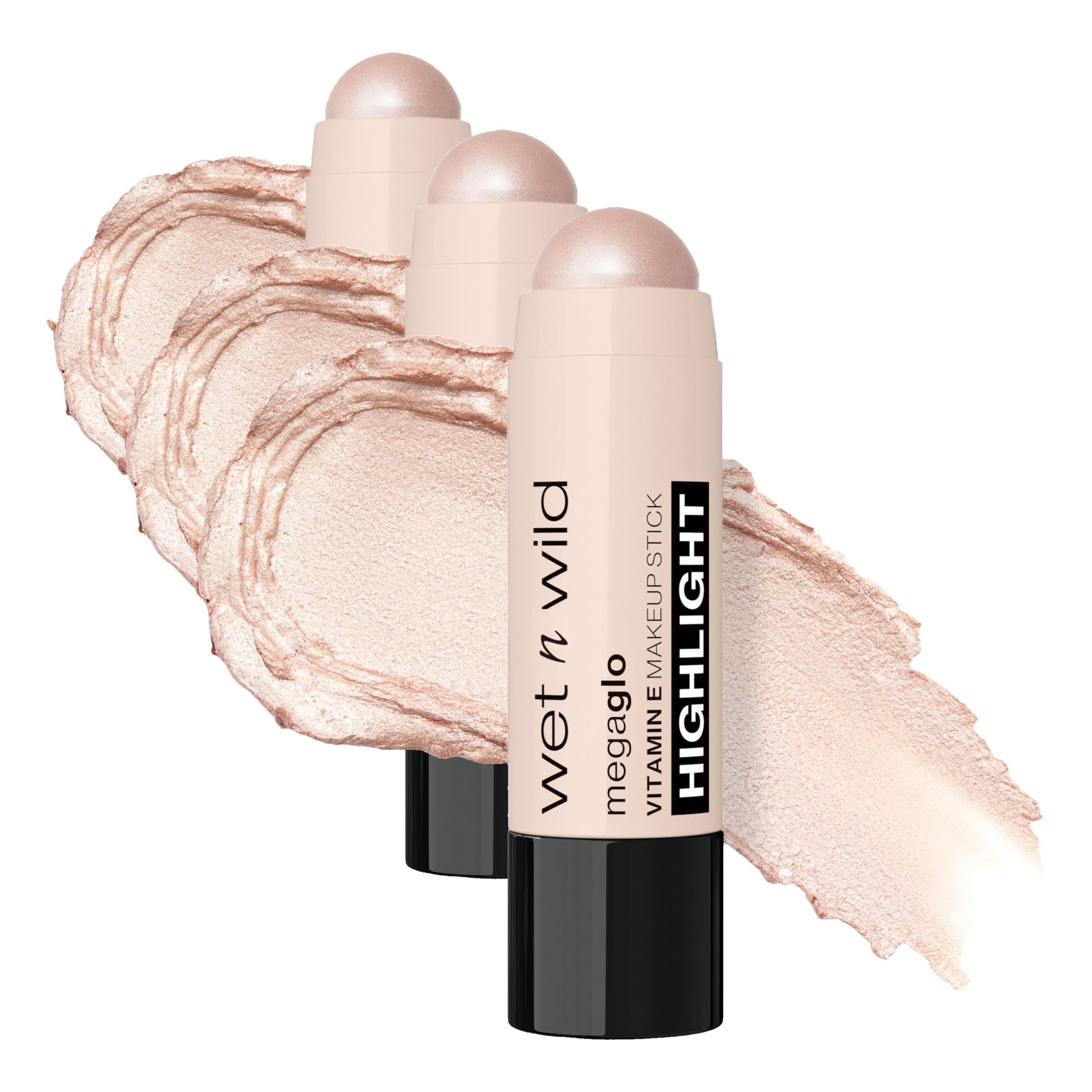 wet n wild MegaGlo Makeup Stick, Buildable Color, Versatile Use, Cruelty-Free & Vegan - When the Nude Strikes
