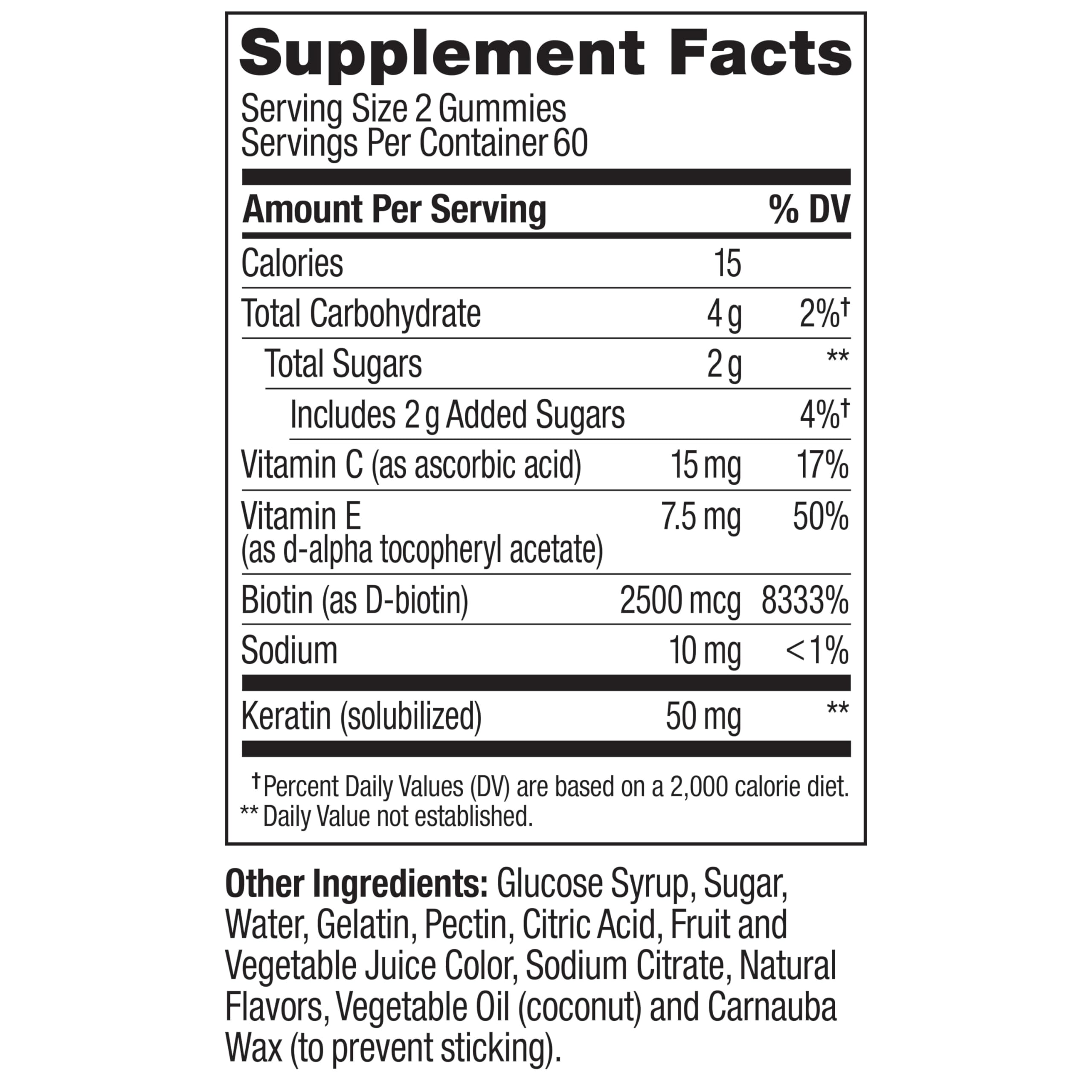 OLLY Undeniable Beauty Gummy, For Hair, Skin, Nails, Biotin, Vitamin C, Keratin, Chewable Supplement, Grapefruit, 30 Day Supply - 60 Count