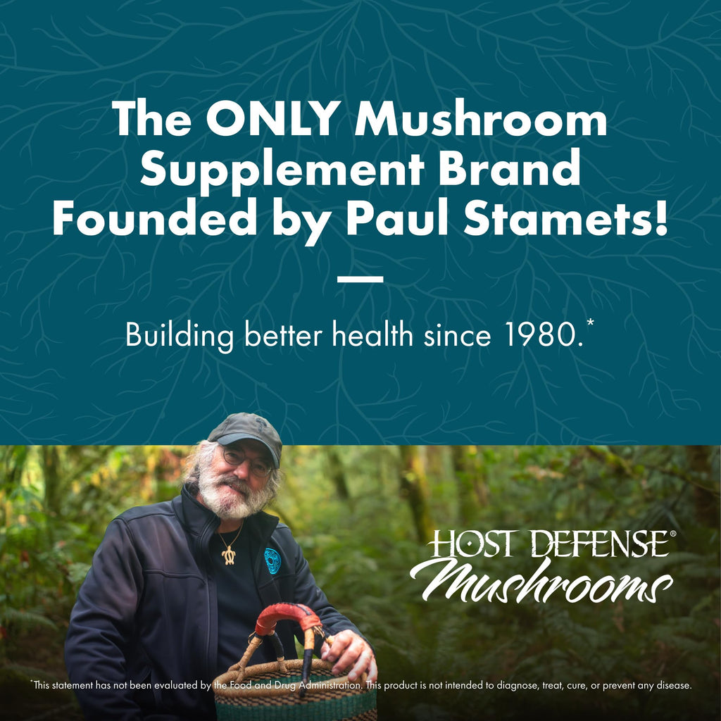 Host Defense Reishi Capsules - Heart & Immune Health Support Supplement - Mushroom Supplement to Support Energy & Vitality - Reishi Supplement to Aid Overall Well-Being - 120 Capsules