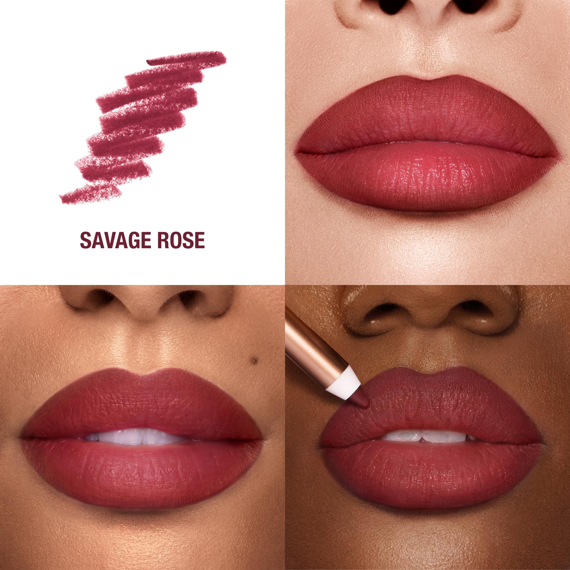 Charlotte Tilbury Lip Cheat Lip Liner Pencil - Gives Lips a Fuller-Looking, Defined Pout - Enriched with Jojoba Oil & Hyaluronic Acid - Waterproof, Smudge-Proof & Transfer-Proof