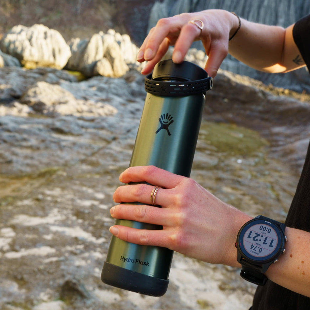 Hydro Flask 40 Oz Lightweight Trail Series Wide Flex Cap Serpentine- Hiking Water Bottle