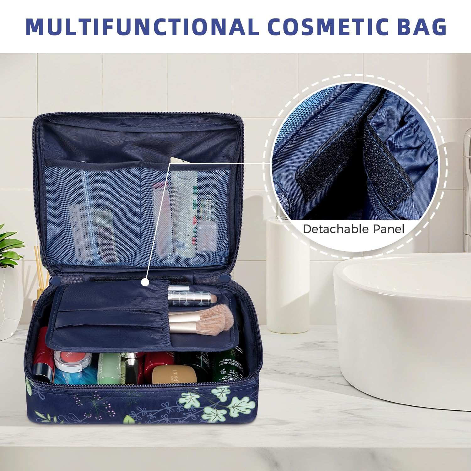 BAGAIL 8 Set Packing Cubes Luggage Packing Organizers for Travel Accessories-Cream