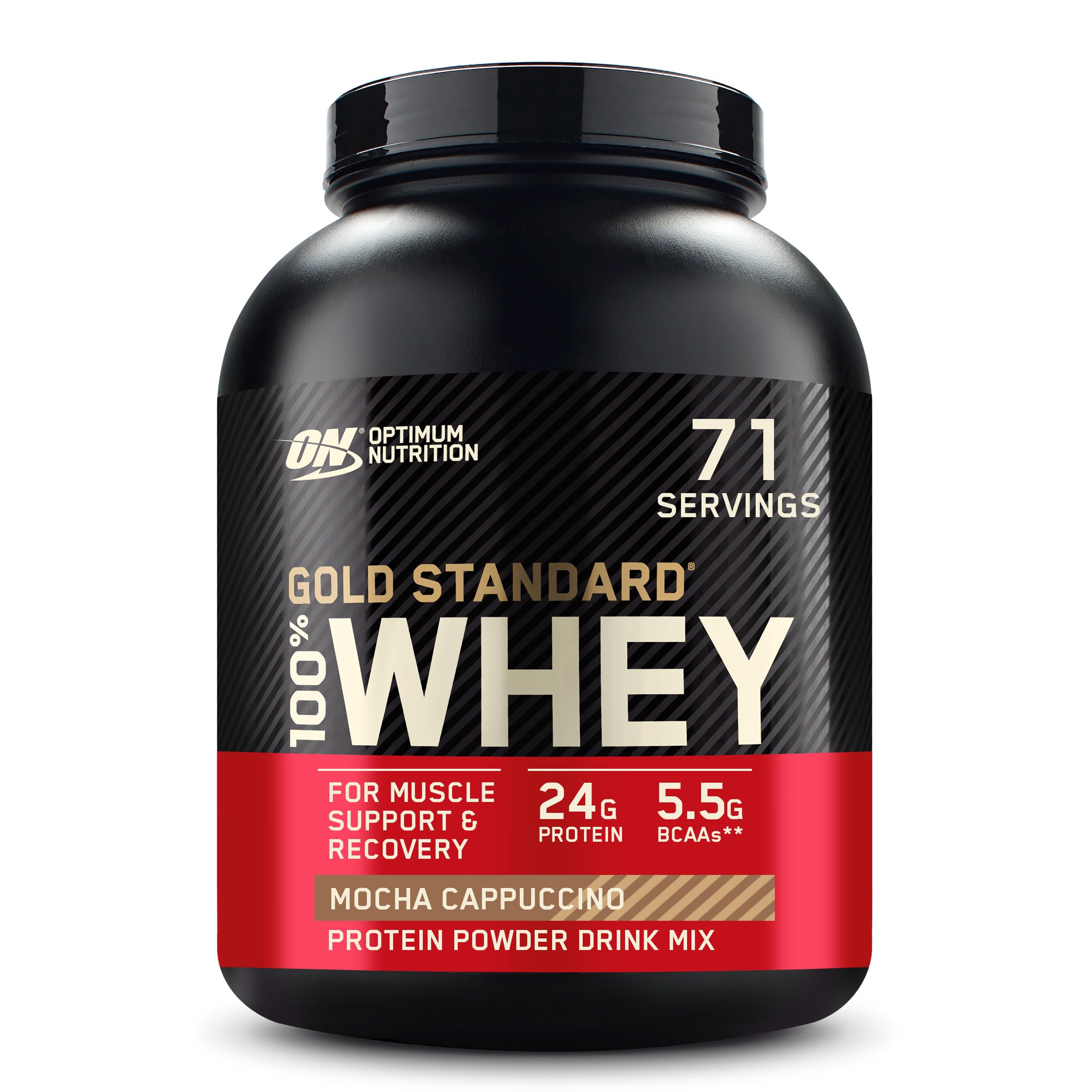 Optimum Nutrition Gold Standard 100% Whey Protein Powder, Double Rich Chocolate, 5 Pound (Packaging May Vary)