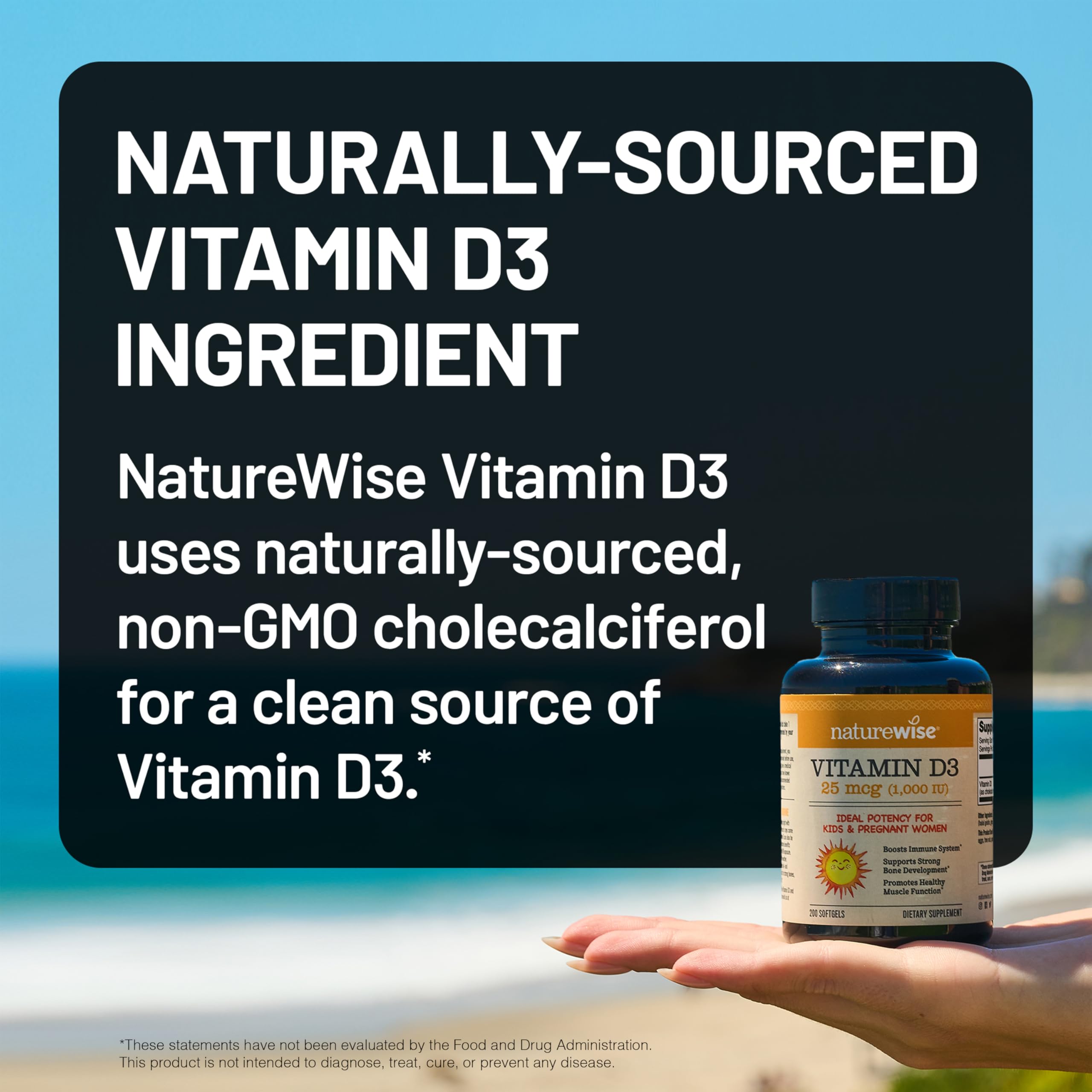 NatureWise Vitamin D3 5000iu (125 mcg) 1 Year Supply for Immune Support, Healthy Muscle Function, and Bone Health - Non-GMO, Gluten Free in Organic Extra Virgin Olive Oil, (Mini Softgel), 360 Count