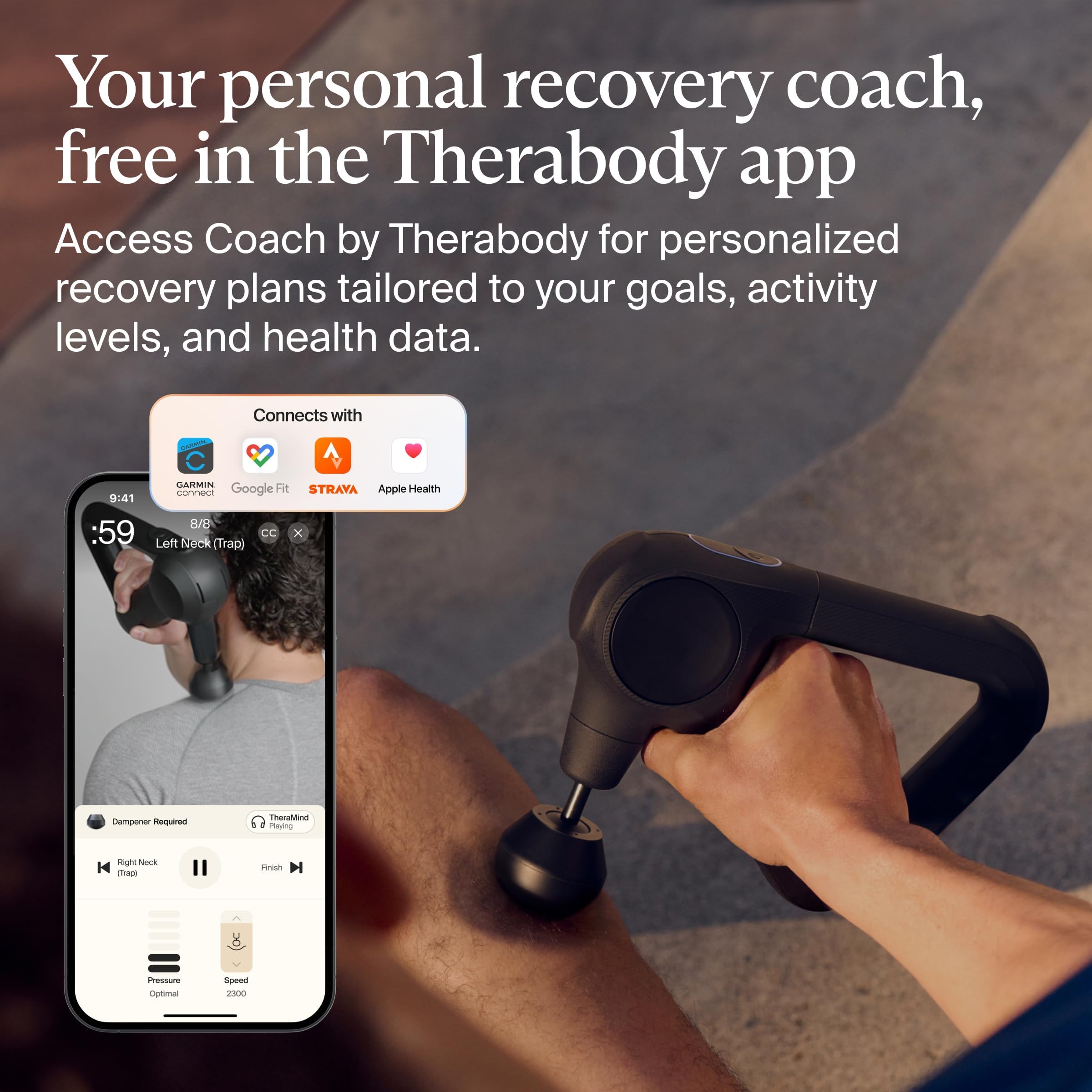 TheraGun Therabody Prime (5th Generation) - Deep Tissue Percussion Therapy Massage Gun - Bluetooth Enabled, Personal Massager for Pain Relief in Neck, Back, Leg, Shoulder and Body (Black)