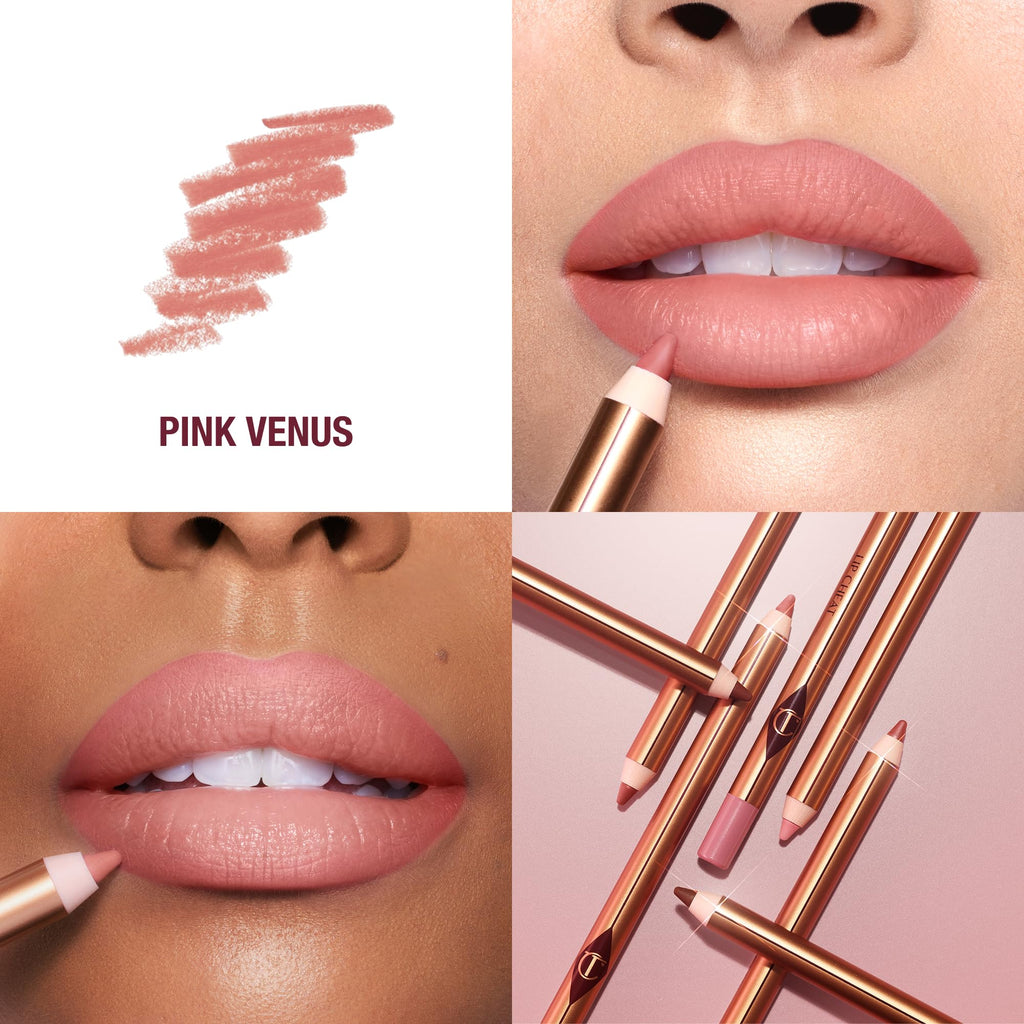 Charlotte Tilbury Lip Cheat Lip Liner Pencil - Gives Lips a Fuller-Looking, Defined Pout - Enriched with Jojoba Oil & Hyaluronic Acid - Waterproof, Smudge-Proof & Transfer-Proof