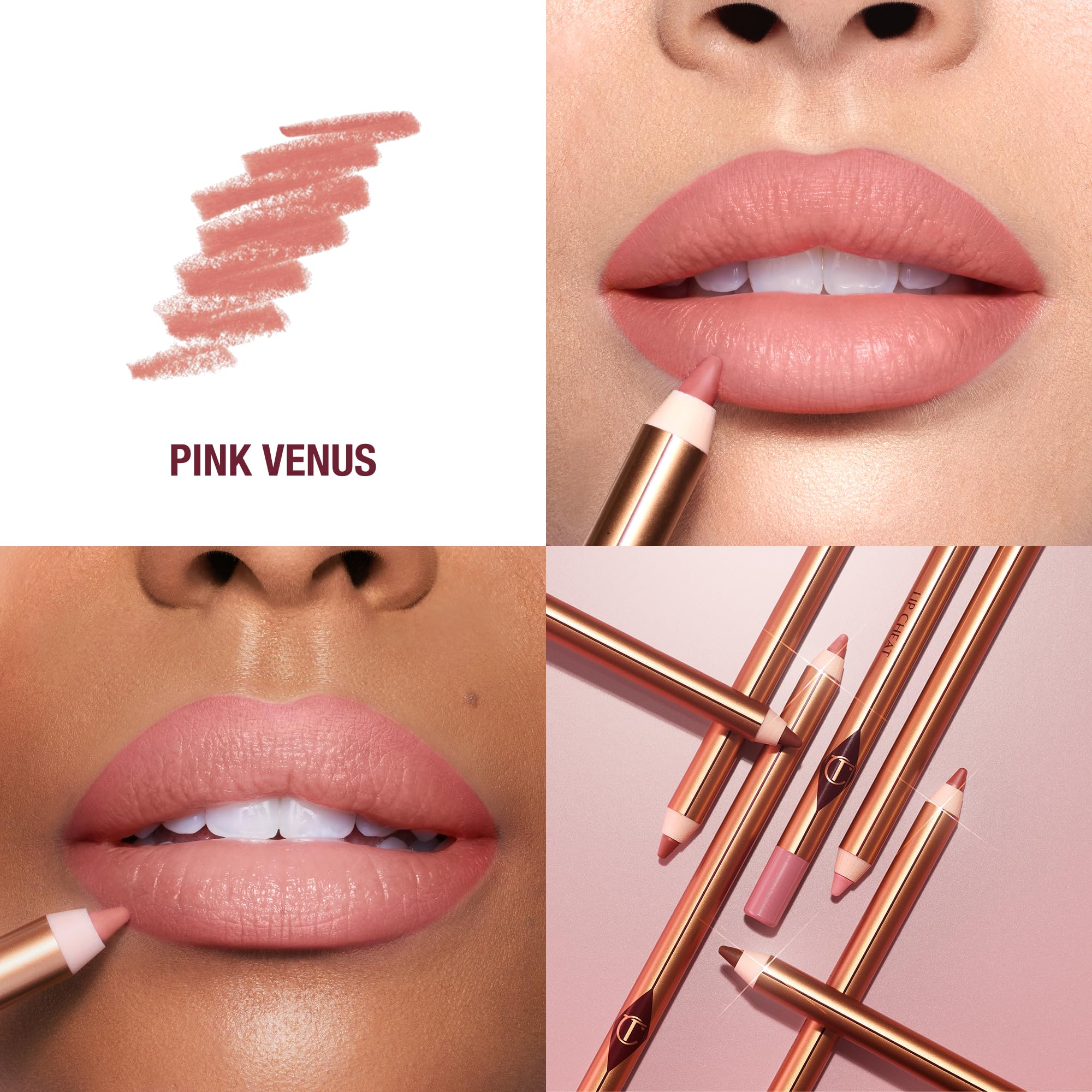 Charlotte Tilbury Lip Cheat Lip Liner Pencil - Gives Lips a Fuller-Looking, Defined Pout - Enriched with Jojoba Oil & Hyaluronic Acid - Waterproof, Smudge-Proof & Transfer-Proof