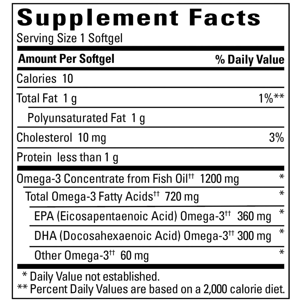Nature Made Fish Oil Omega 3 Supplements, 1200 mg Softgels, Omega 3 Fish Oil for Healthy Heart Support, 230 Softgels, 115 Day Supply