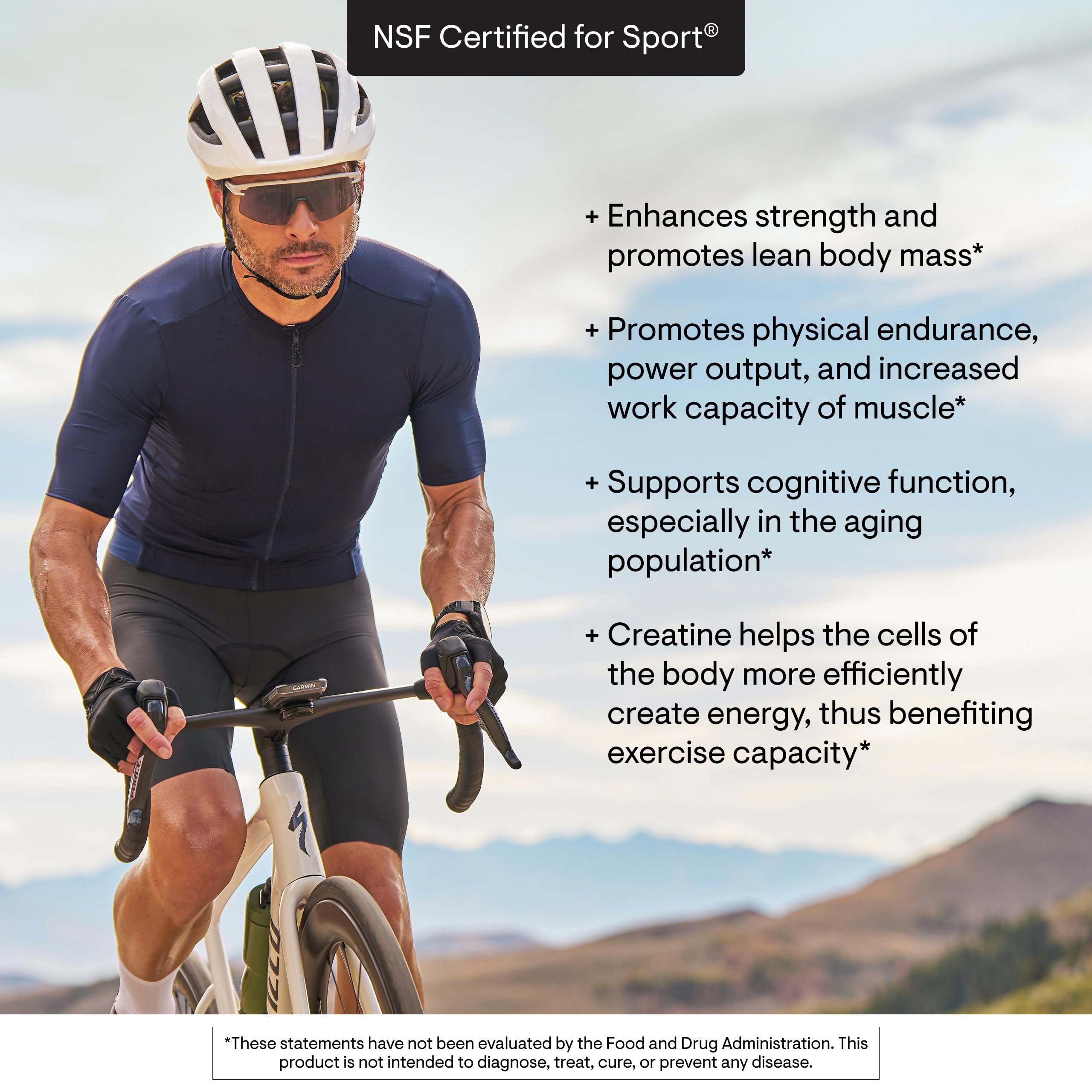 THORNE Creatine - Micronized Creatine Monohydrate Powder - Support for Muscles & Cognitive Function* - for Women & Men - Unflavored - NSF Certified for Sport - 5 g per Serving - 90 Servings