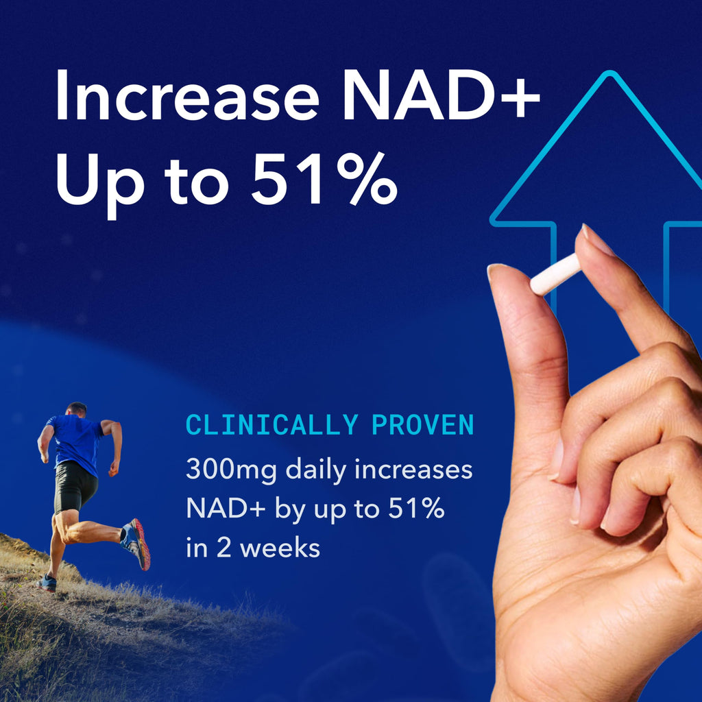 TRU NIAGEN Patented NAD Supplement for Brain Function, Anti Aging & Cell Regeneration, 300mg Niagen, 30 Servings | Supports Cellular Energy, Muscle | Nicotinamide Riboside (NR) Take 1 Daily | 1 Bottle