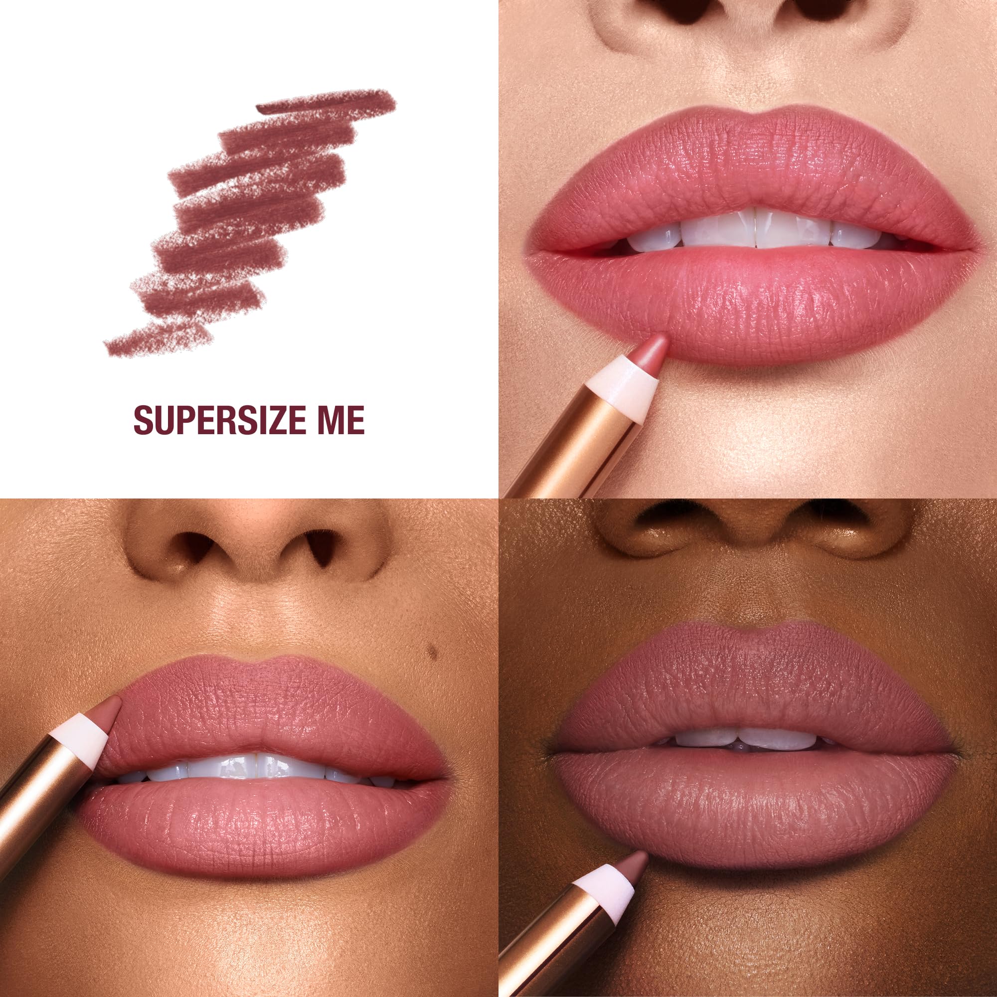 Charlotte Tilbury Lip Cheat Lip Liner Pencil - Gives Lips a Fuller-Looking, Defined Pout - Enriched with Jojoba Oil & Hyaluronic Acid - Waterproof, Smudge-Proof & Transfer-Proof