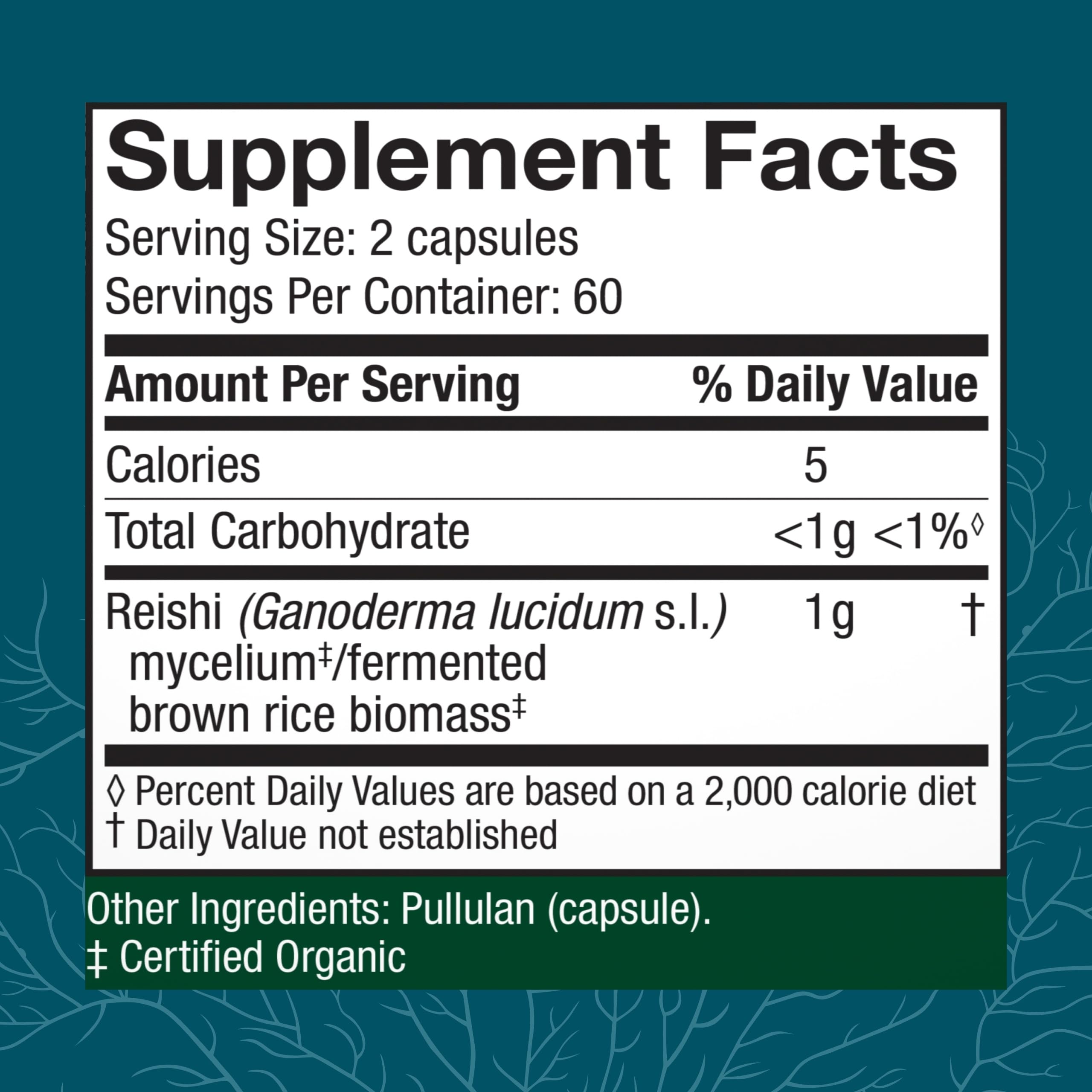 Host Defense Reishi Capsules - Heart & Immune Health Support Supplement - Mushroom Supplement to Support Energy & Vitality - Reishi Supplement to Aid Overall Well-Being - 120 Capsules