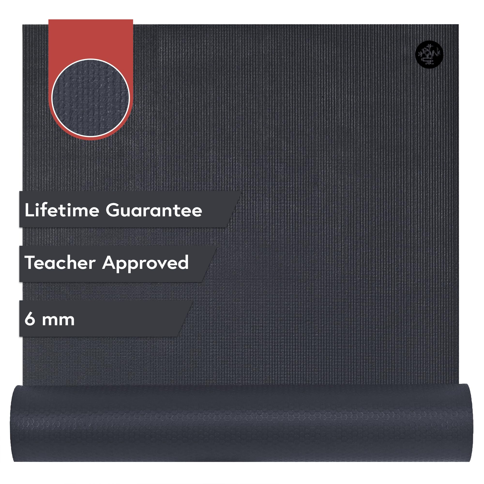 Manduka PRO Yoga Mat - 6mm | Lifetime Durability | Hygienic Construction | Premium Studio Quality | Teacher Approved