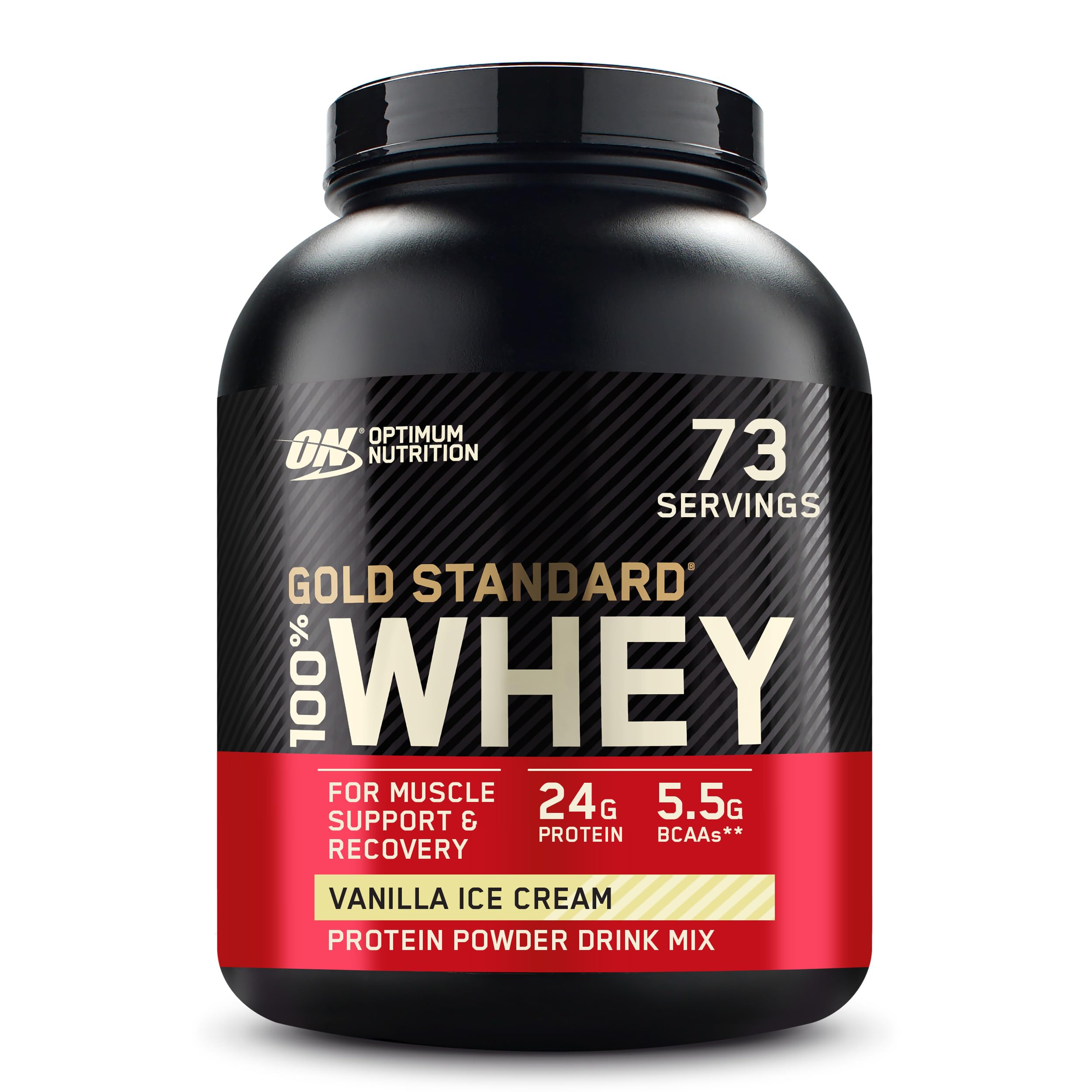 Optimum Nutrition Gold Standard 100% Whey Protein Powder, Double Rich Chocolate, 5 Pound (Packaging May Vary)