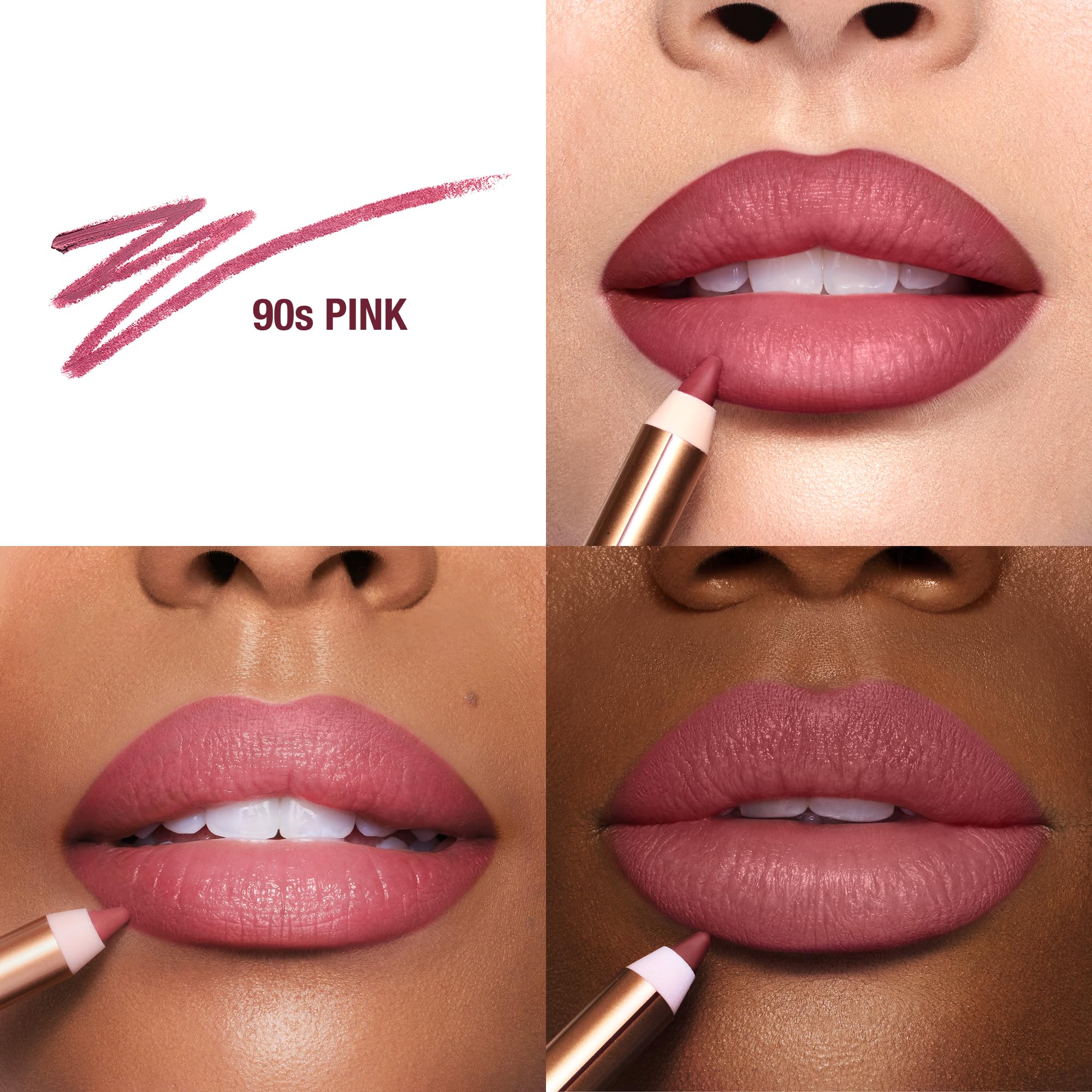 Charlotte Tilbury Lip Cheat Lip Liner Pencil - Gives Lips a Fuller-Looking, Defined Pout - Enriched with Jojoba Oil & Hyaluronic Acid - Waterproof, Smudge-Proof & Transfer-Proof