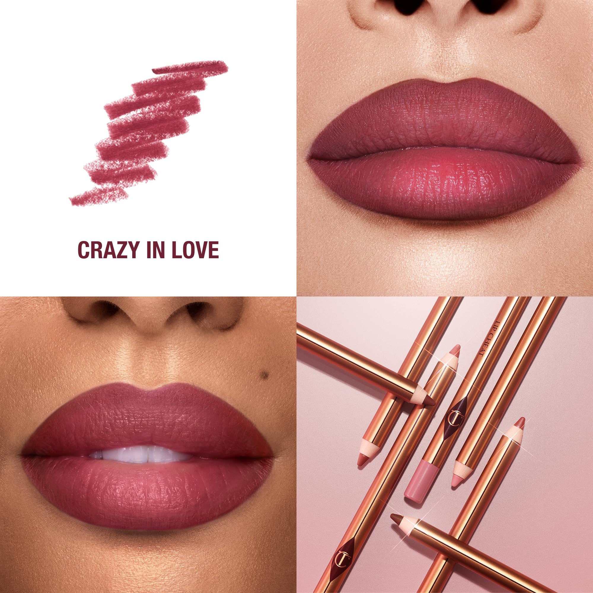 Charlotte Tilbury Lip Cheat Lip Liner Pencil - Gives Lips a Fuller-Looking, Defined Pout - Enriched with Jojoba Oil & Hyaluronic Acid - Waterproof, Smudge-Proof & Transfer-Proof