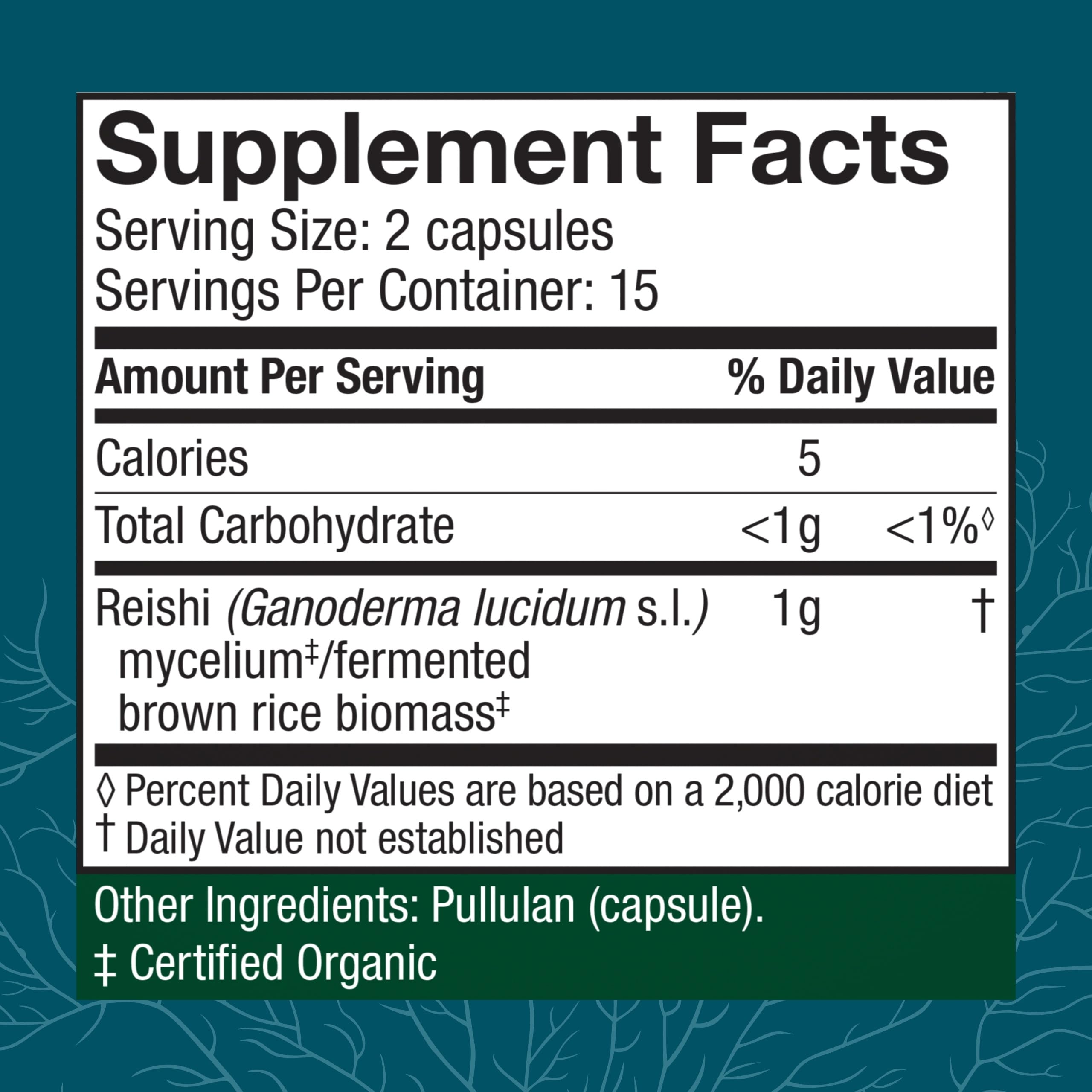 Host Defense Reishi Capsules - Heart & Immune Health Support Supplement - Mushroom Supplement to Support Energy & Vitality - Reishi Supplement to Aid Overall Well-Being - 120 Capsules