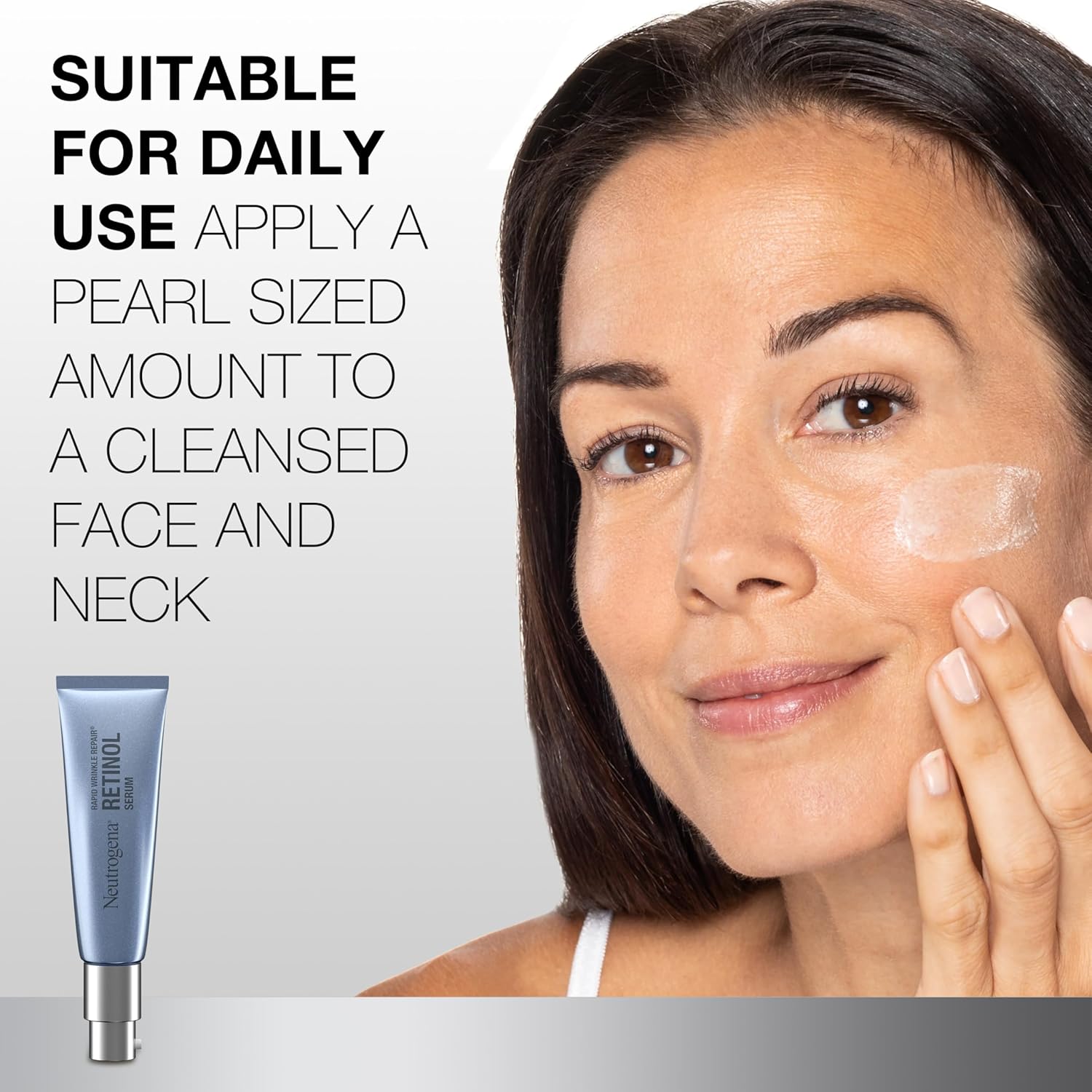 Neutrogena Rapid Wrinkle Repair Retinol Face Serum, Daily Anti-Aging Serum for Face with Retinol & Hyaluronic Acid to Fight Fine Lines, Wrinkles, & Dark Spots, 1 fl. oz
