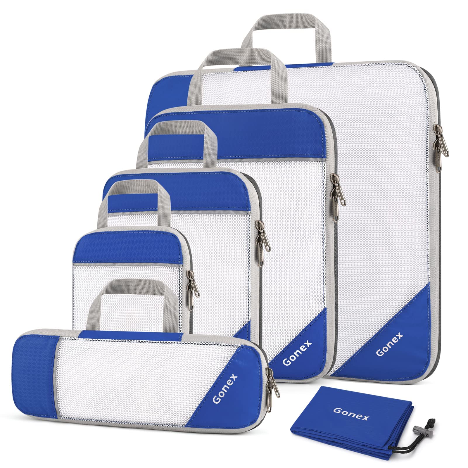 Compression Packing Cubes, Gonex Extensible Storage Mesh Bags Organizers