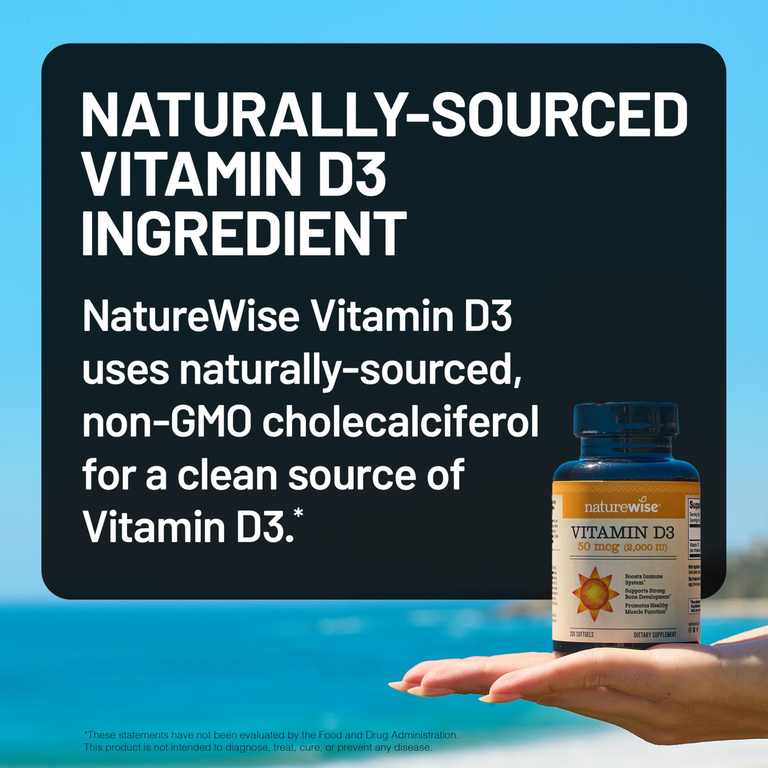 NatureWise Vitamin D3 5000iu (125 mcg) 1 Year Supply for Immune Support, Healthy Muscle Function, and Bone Health - Non-GMO, Gluten Free in Organic Extra Virgin Olive Oil, (Mini Softgel), 360 Count