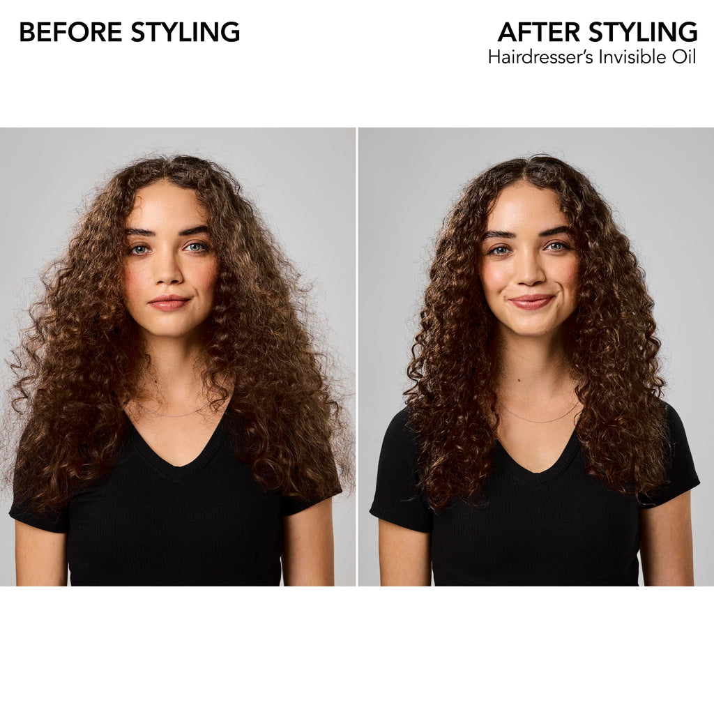 Bumble and bumble. Hairdresser's Invisible Oil Frizz-Reducing Hair Oil | Heat Protection, Frizz Control + Shine | Curly, Wavy, Straight | With Grapeseed, Coconut + Argan Oils