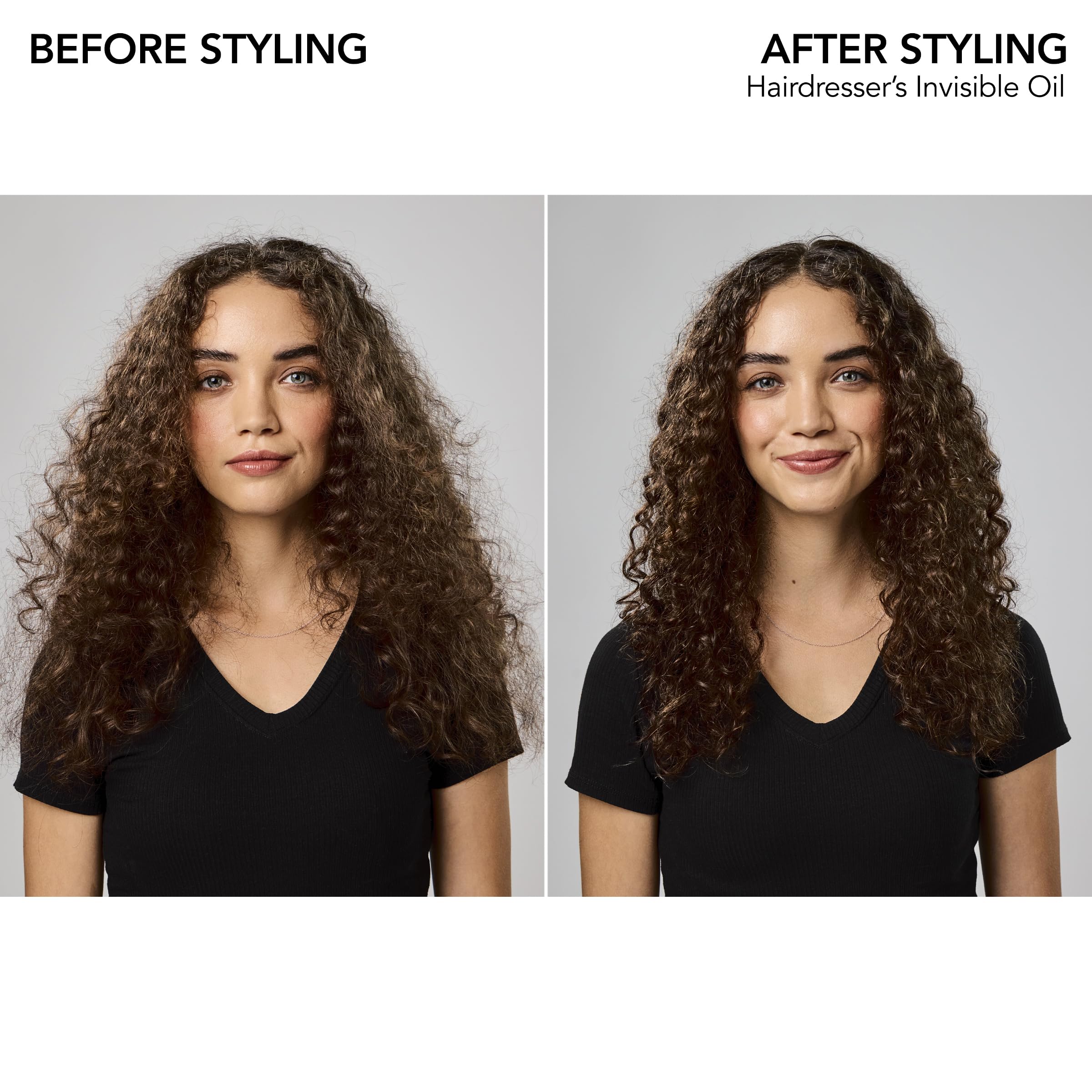 Bumble and bumble. Hairdresser's Invisible Oil Frizz-Reducing Hair Oil | Heat Protection, Frizz Control + Shine | Curly, Wavy, Straight | With Grapeseed, Coconut + Argan Oils