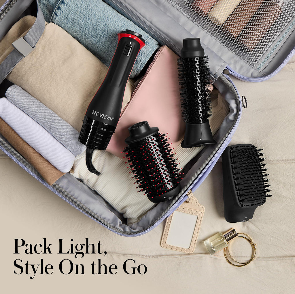 REVLON One Step Volumizer Plus Hair Dryer and Styler | More Volume, Less Damage, and More Styling Control for Easy and Fast Salon-Style Blowouts, Plus Travel Friendly (Black)