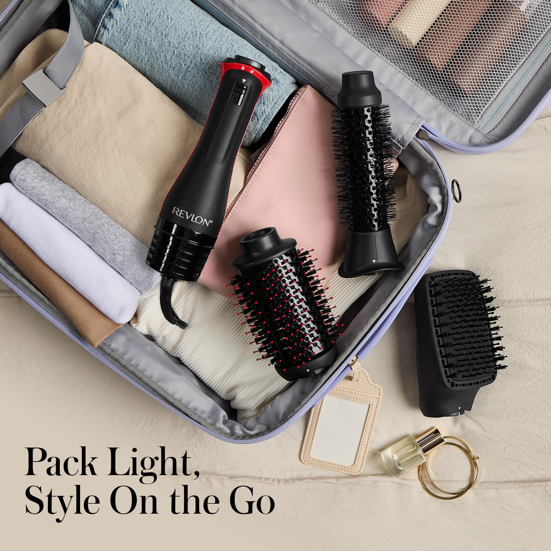 REVLON One Step Volumizer Plus Hair Dryer and Styler | More Volume, Less Damage, and More Styling Control for Easy and Fast Salon-Style Blowouts, Plus Travel Friendly (Black)