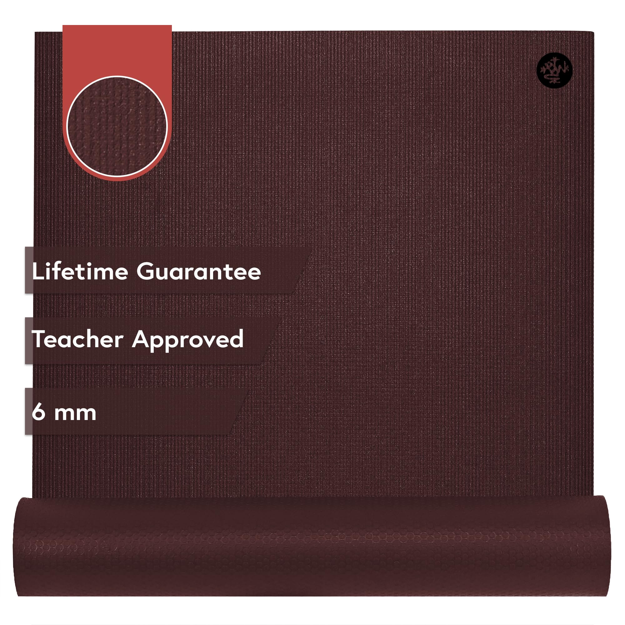 Manduka PRO Yoga Mat - 6mm | Lifetime Durability | Hygienic Construction | Premium Studio Quality | Teacher Approved